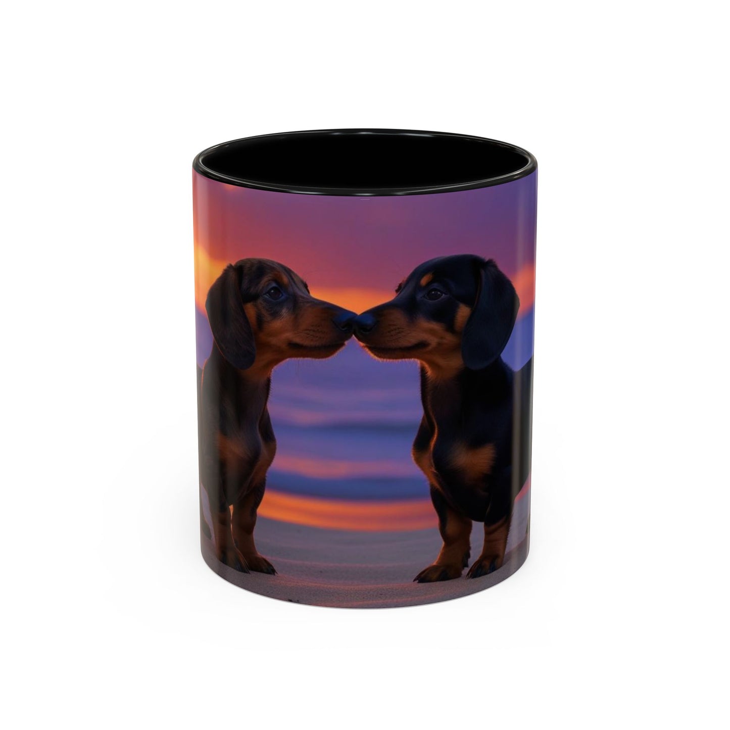 Dachshund Love Accent Coffee Mug - Perfect Gift for Dog Lovers
