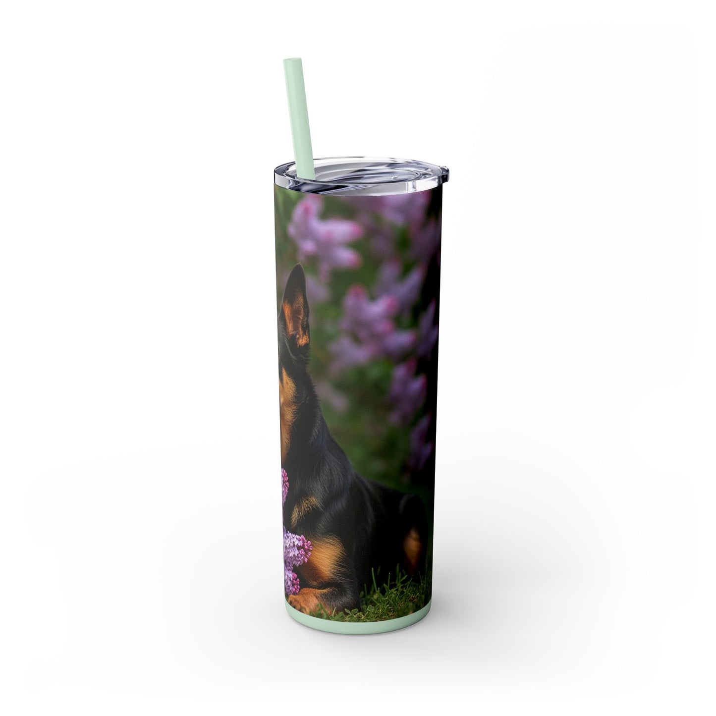 Mudi Skinny Tumbler with Straw, 20oz