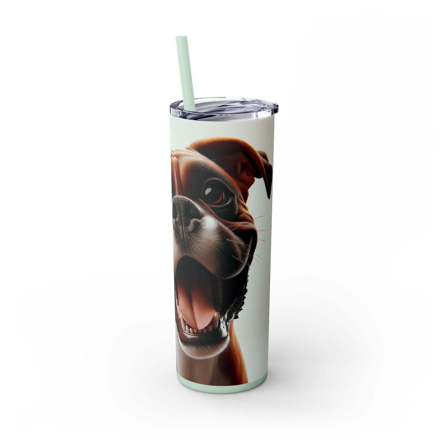 Boxer Skinny Tumbler with Straw, 20oz