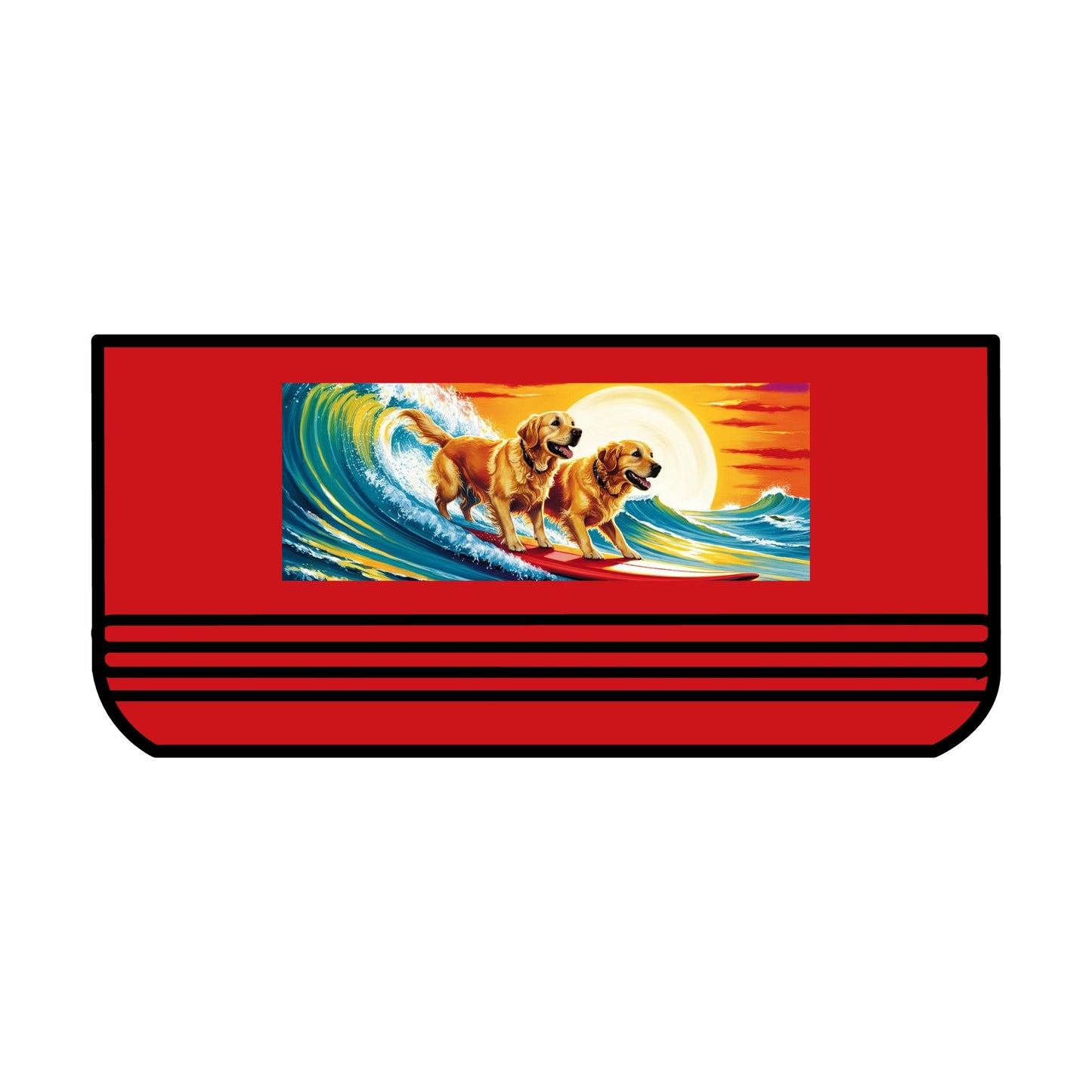Surf Dogs Stainless Steel Pet Bowl
