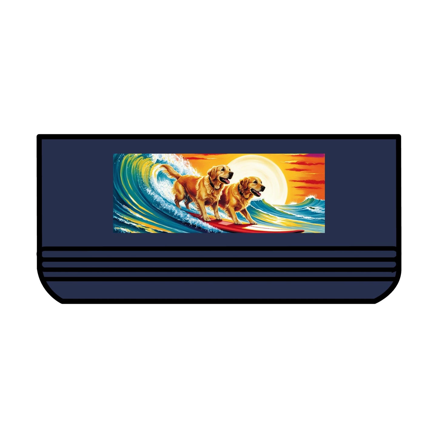 Surf Dogs Stainless Steel Pet Bowl