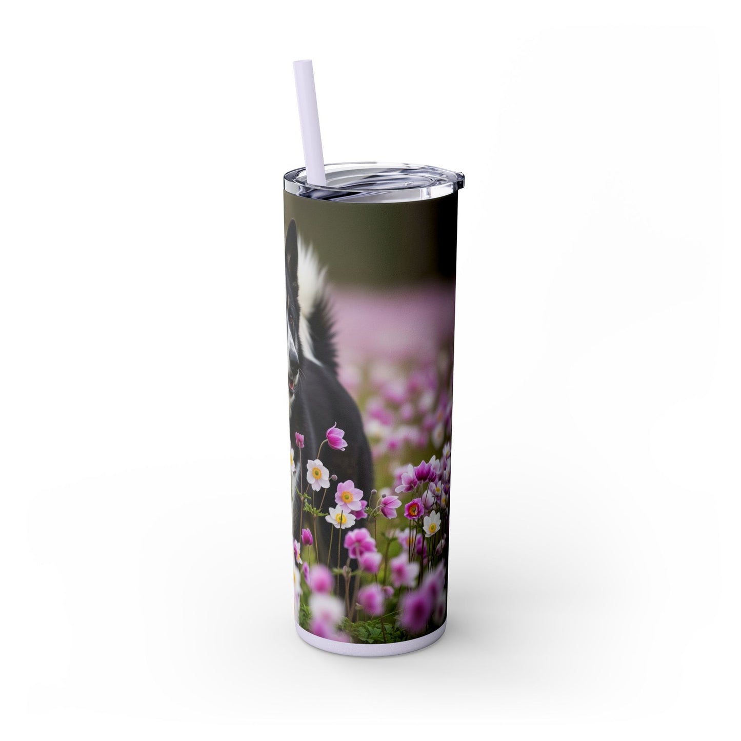 Karelian Bear Dog Tumbler with Straw, 20oz