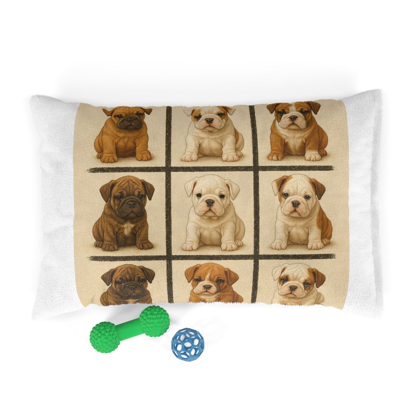 Bulldog puppies Pet Bed