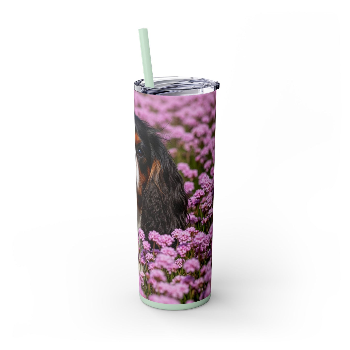 King Charles Spaniel Tumbler with Straw, 20oz