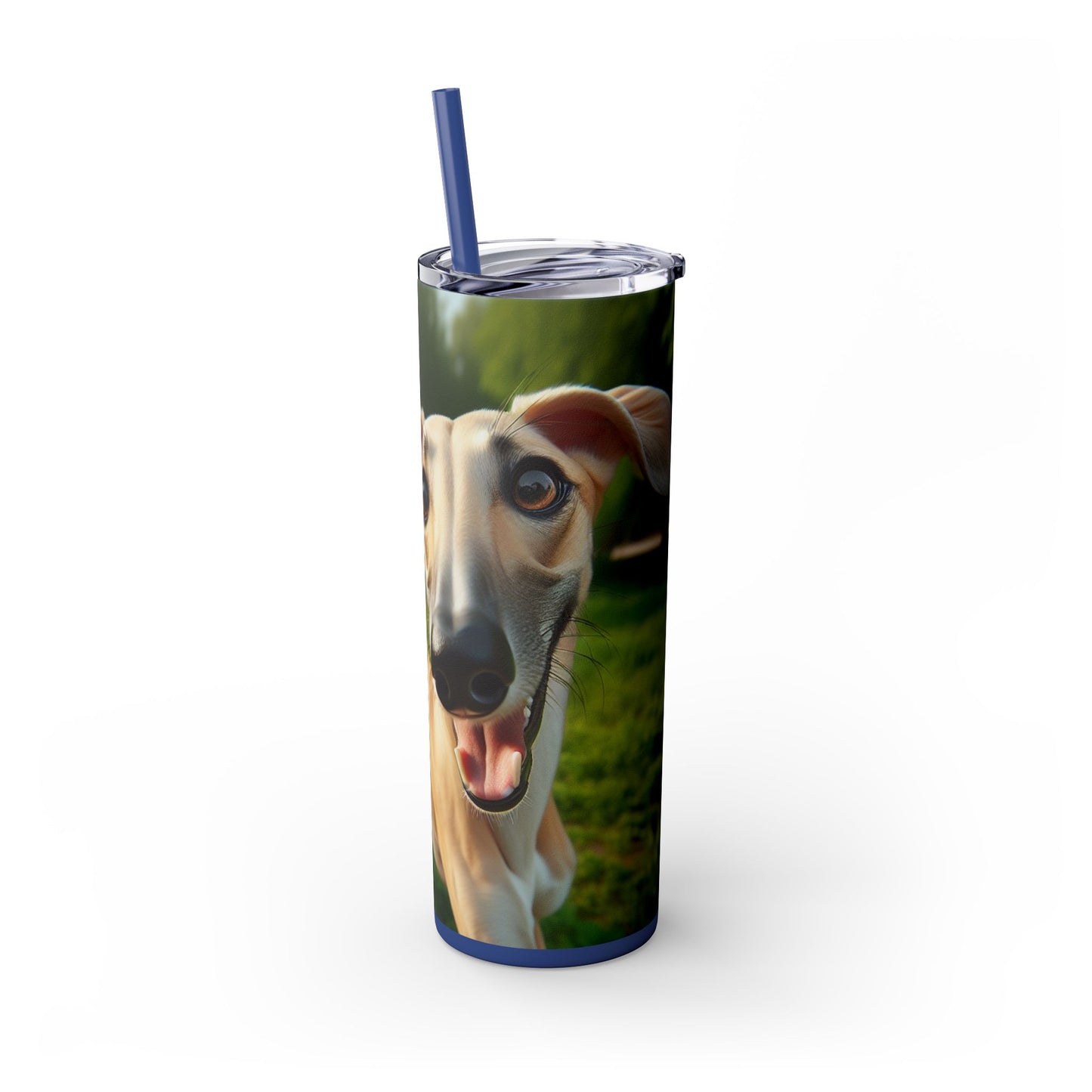 Sloughi Skinny Tumbler with Straw, 20oz