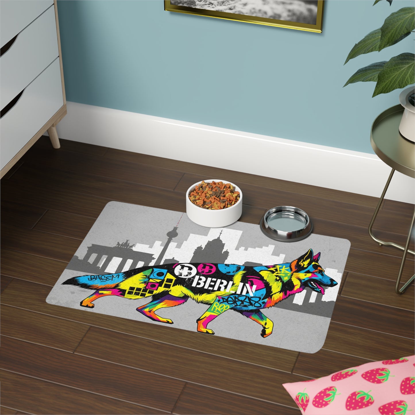Pet Food Mat (12x18) - German Shepherd