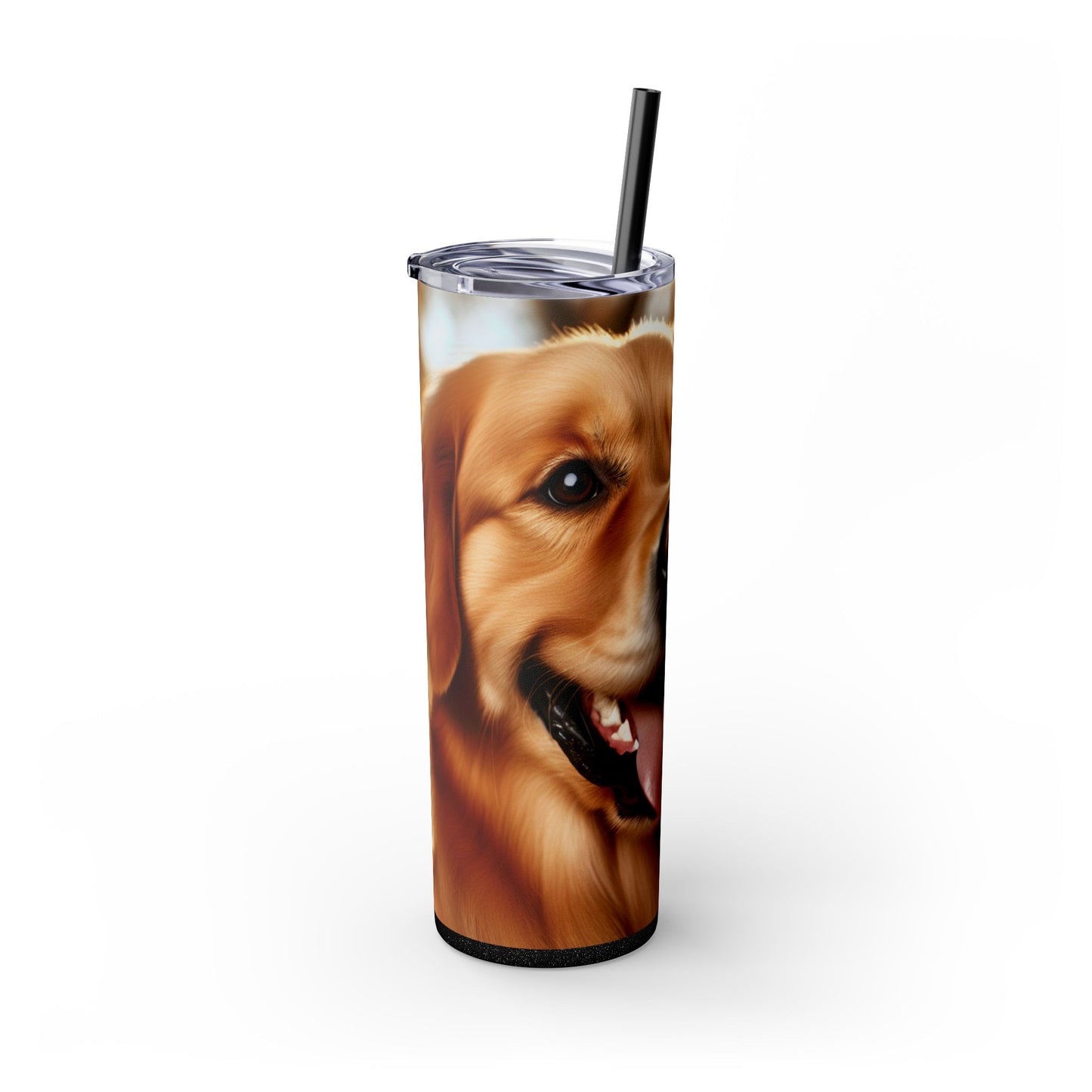 Golden Retriever Tumbler with Straw, 20oz