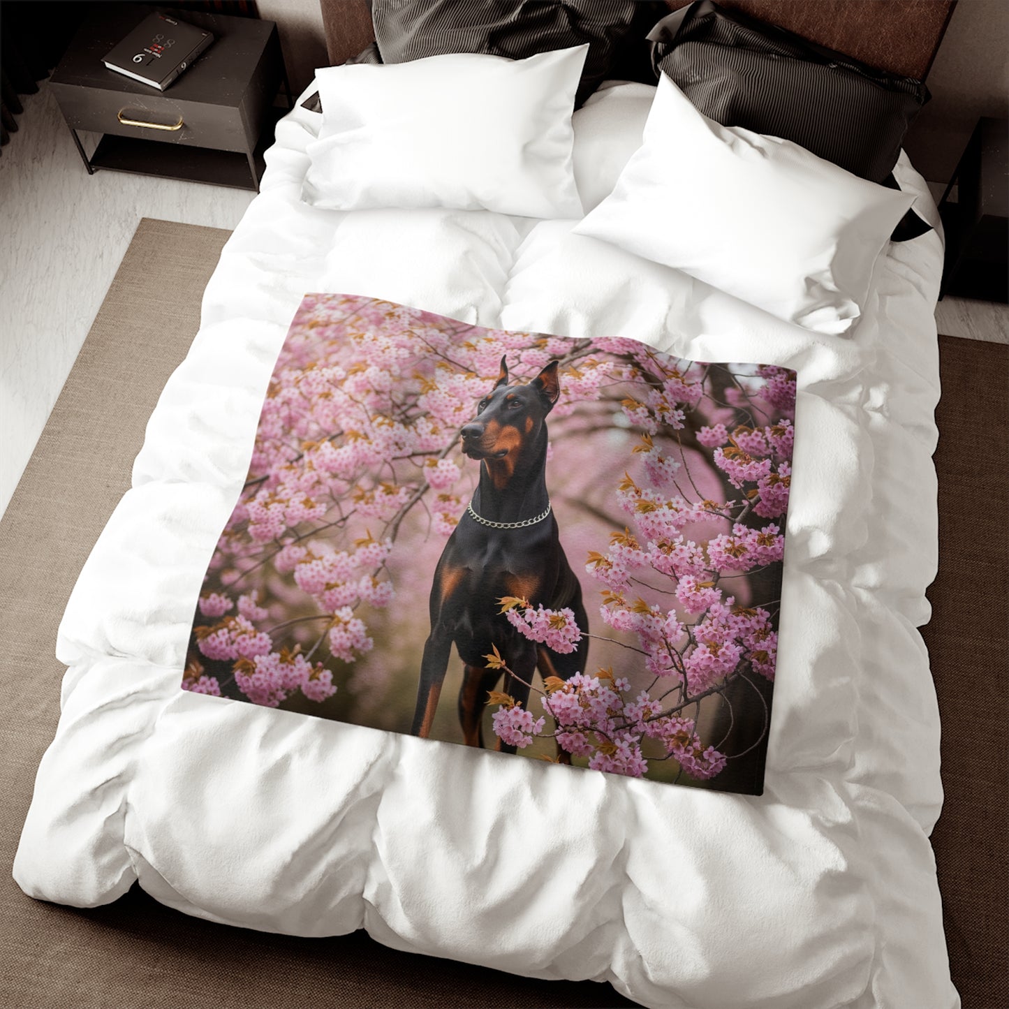 Doberman Sweatshirt Blanket