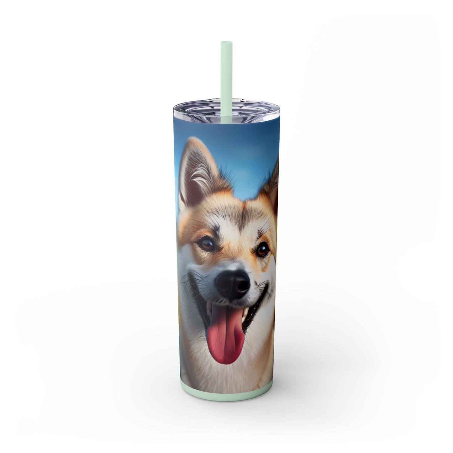 Canaan Dog Tumbler with Straw, 20oz