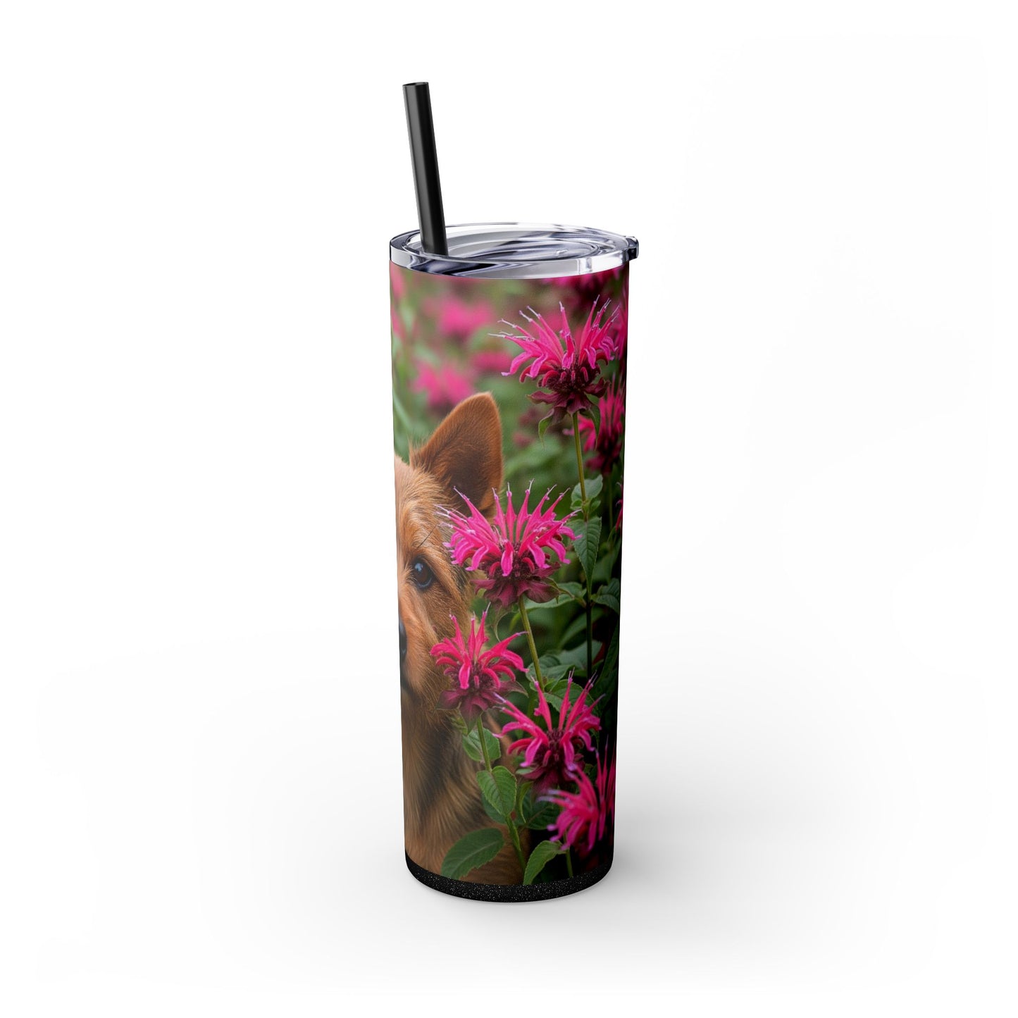 Norwich Terrier Skinny Tumbler with Straw, 20oz