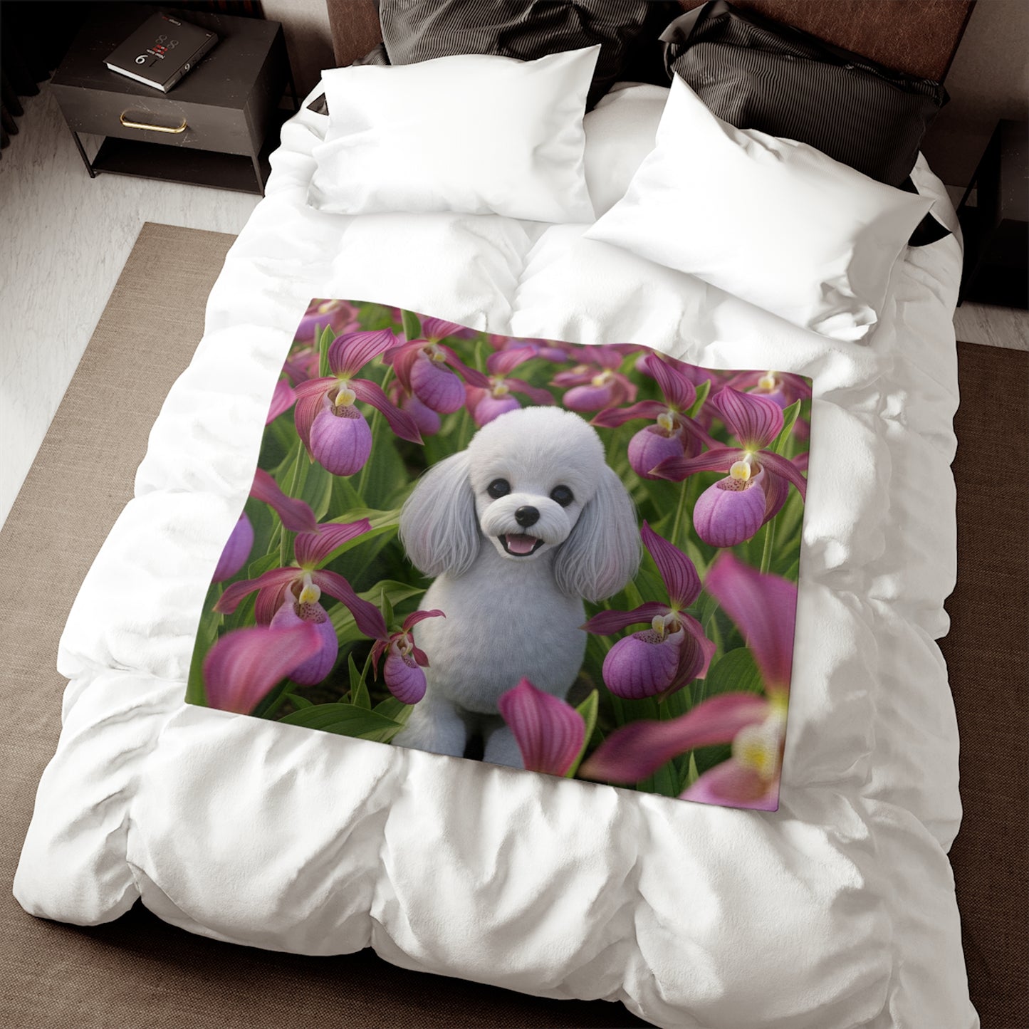 Toy Poodle Sweatshirt Blanket