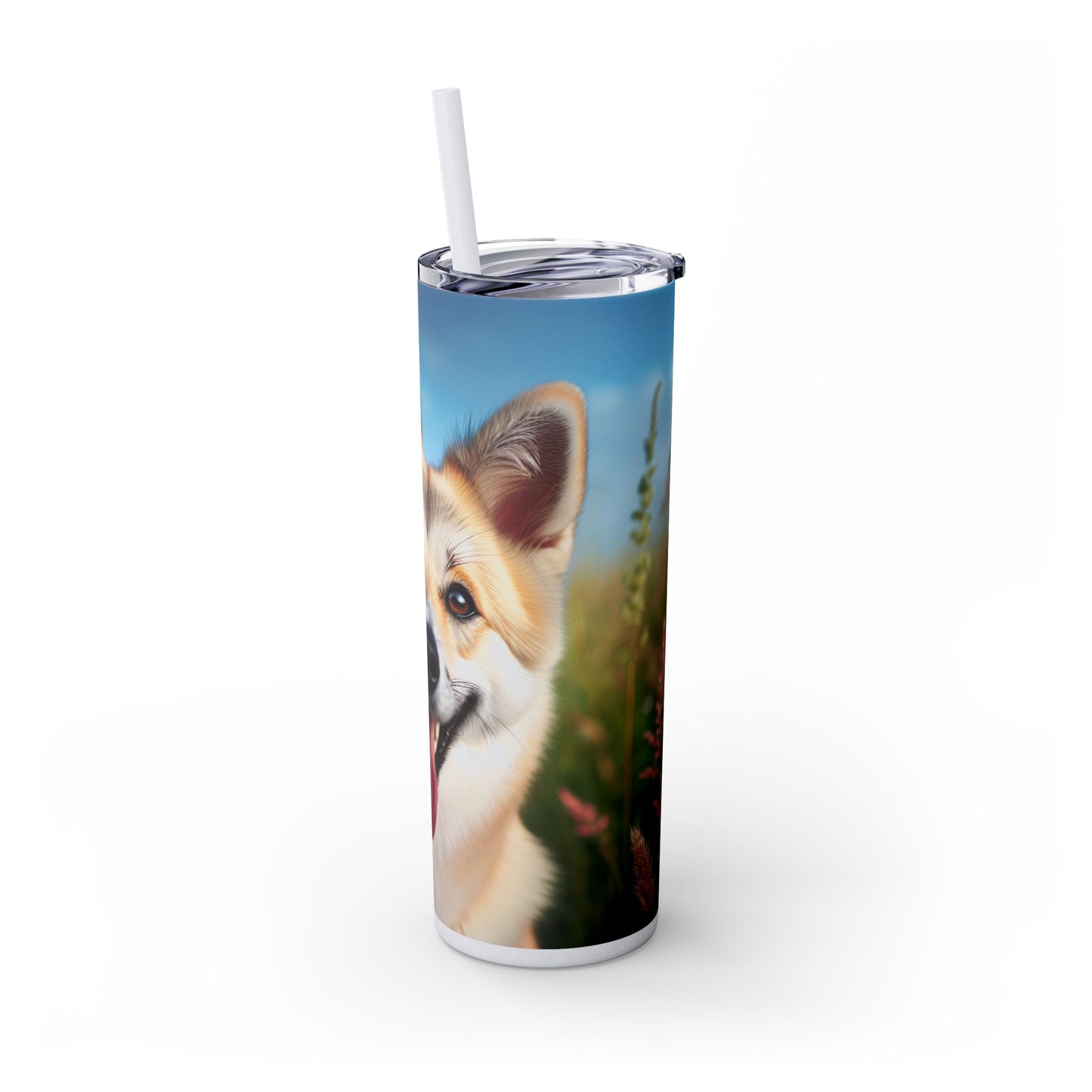 Canaan Dog Tumbler with Straw, 20oz