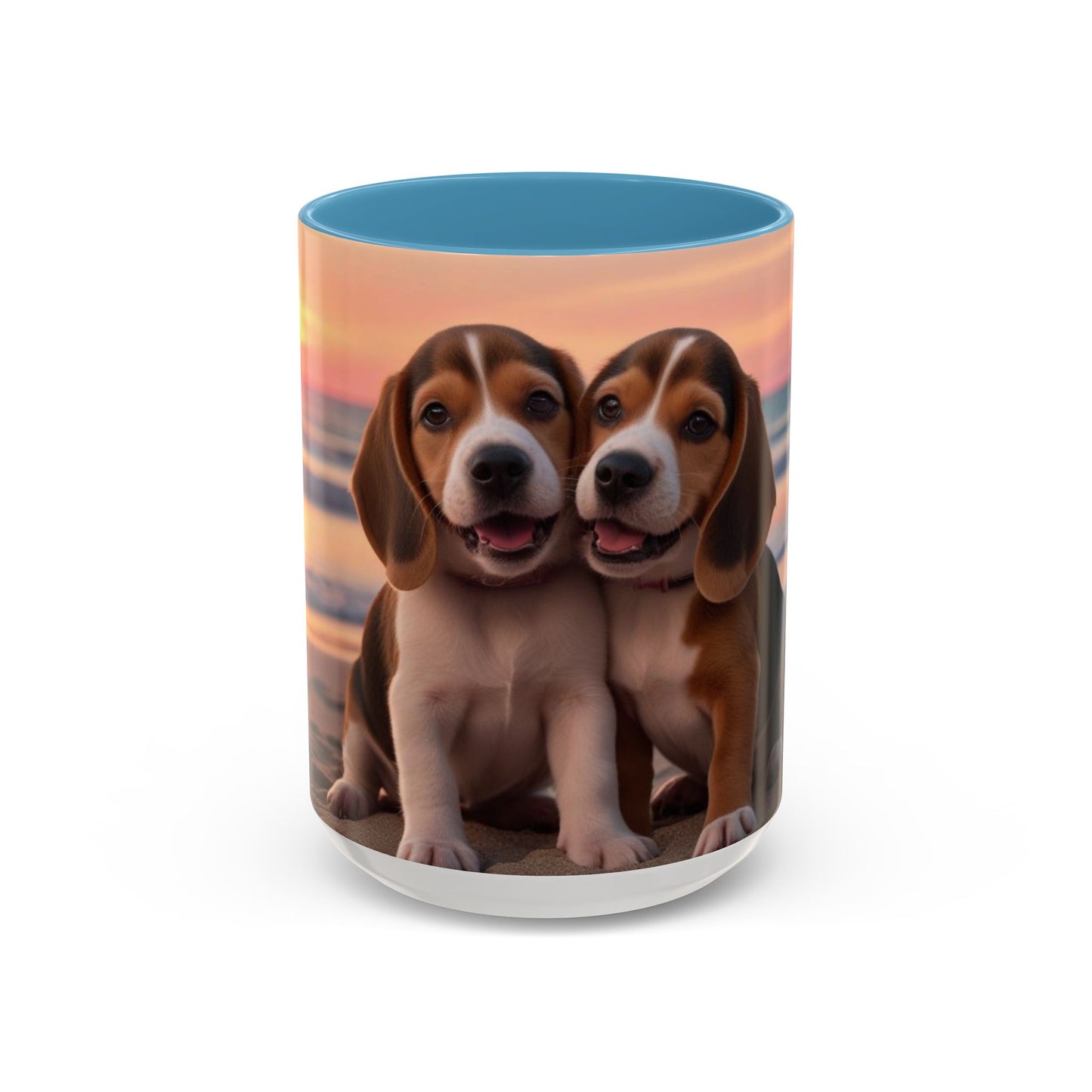 Beagle Love Accent Coffee Mug - Perfect Gift for Dog Lovers