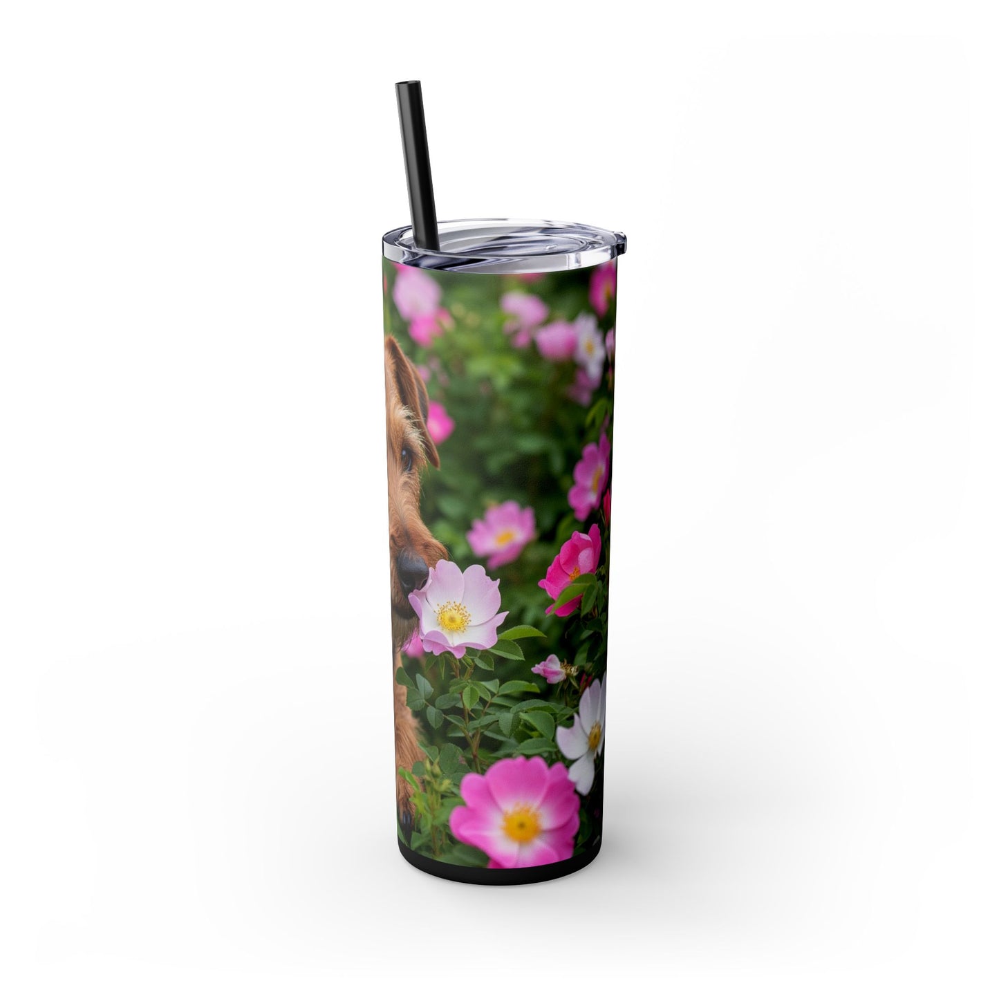 Teddy Roosevelt Terrier Tumbler with Straw, 20oz