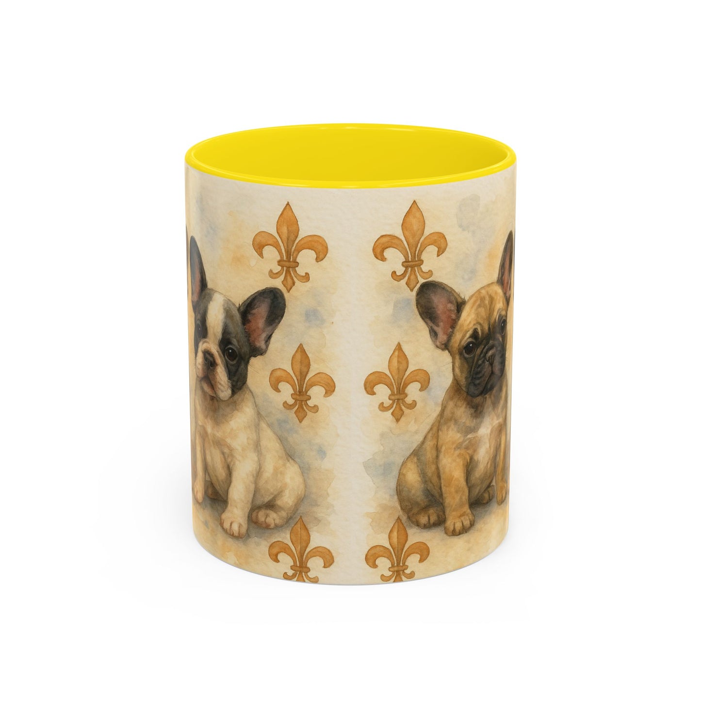 French Bulldog puppies Accent Coffee Mug - Perfect Gift for Dog Lovers