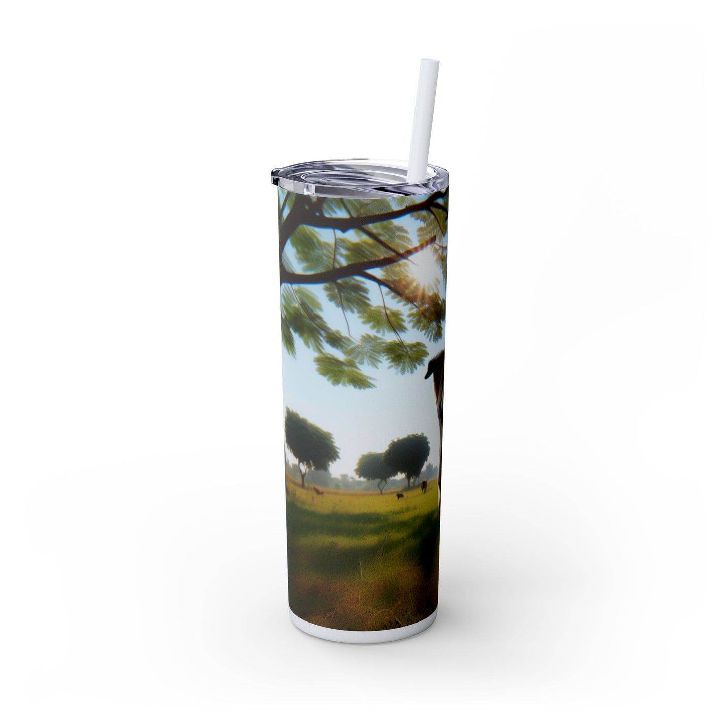 Indian Pariah Dog Tumbler with Straw, 20oz