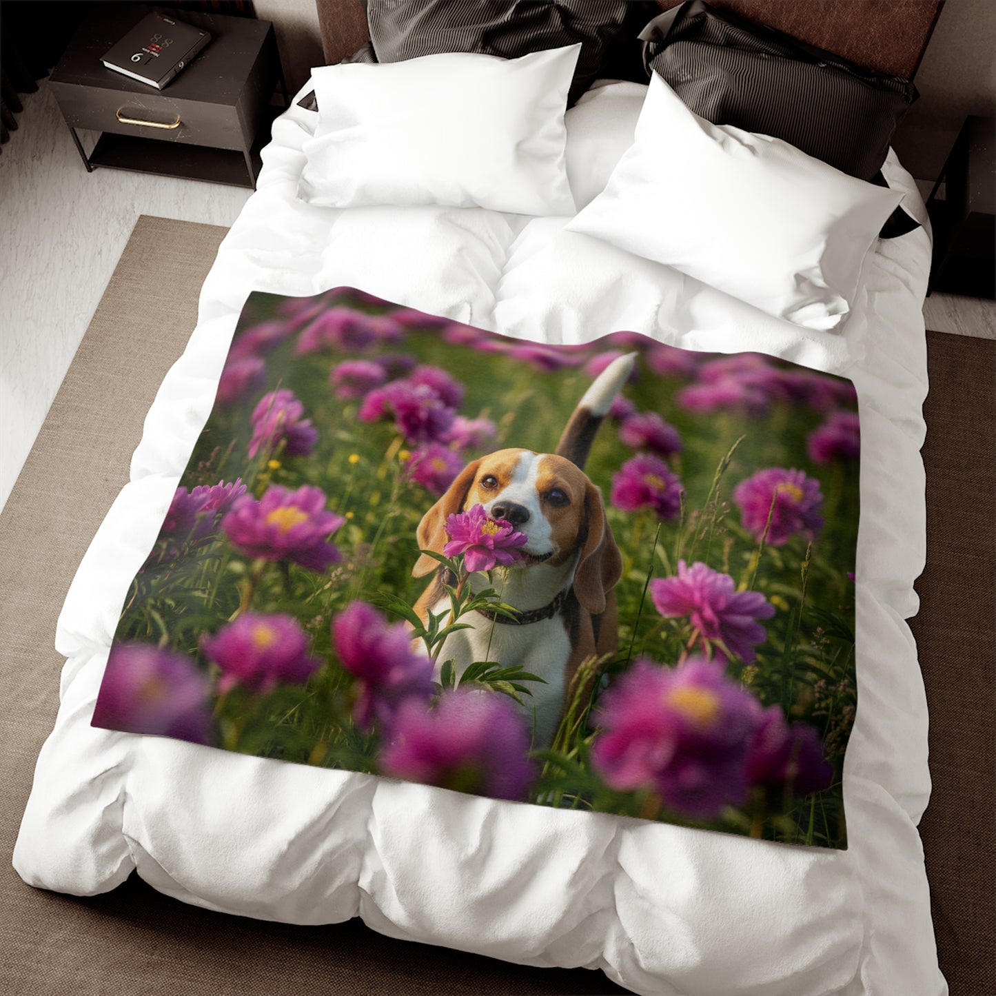 Beagle Sweatshirt Blanket