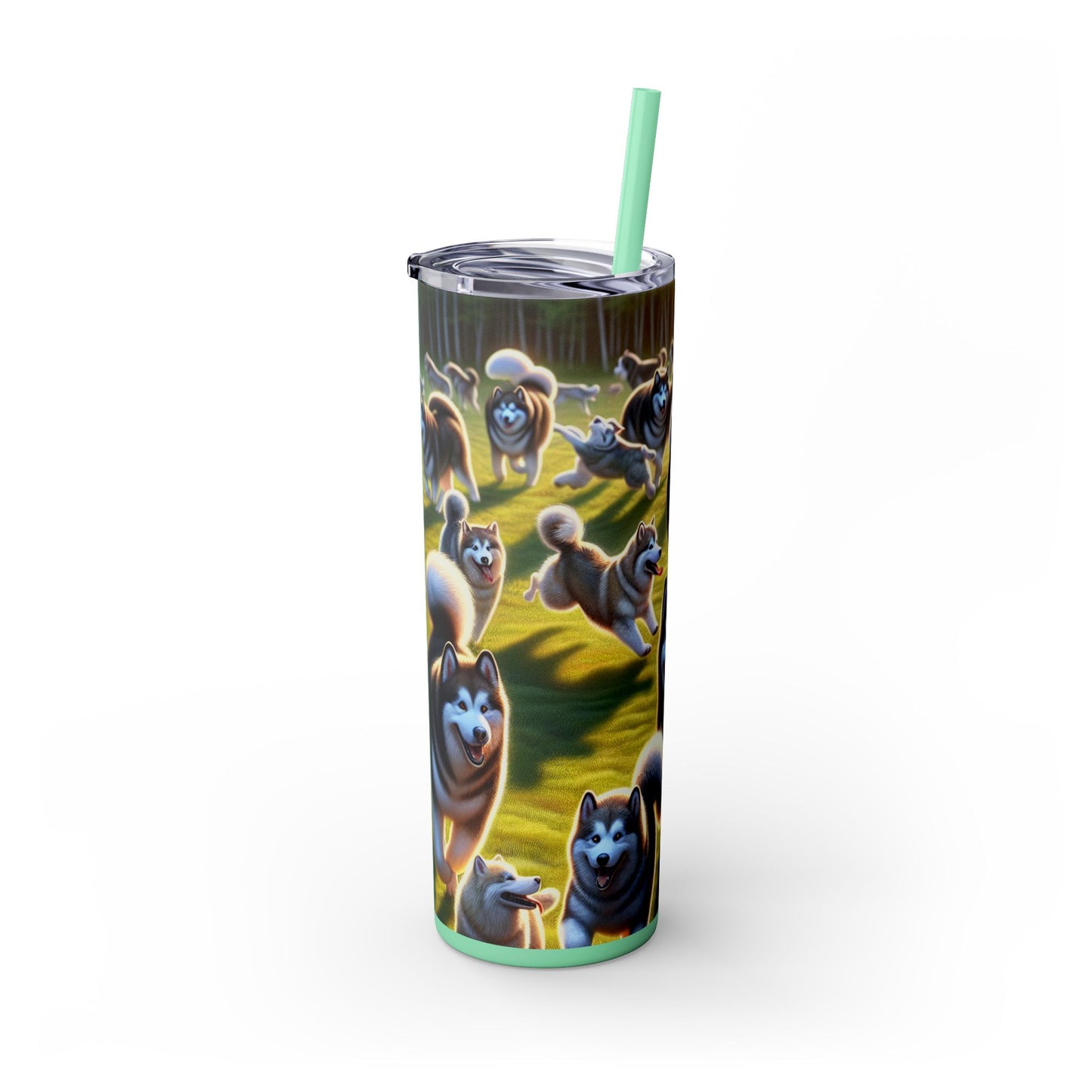 Alaskan Malamute Tumbler with Straw, 20oz