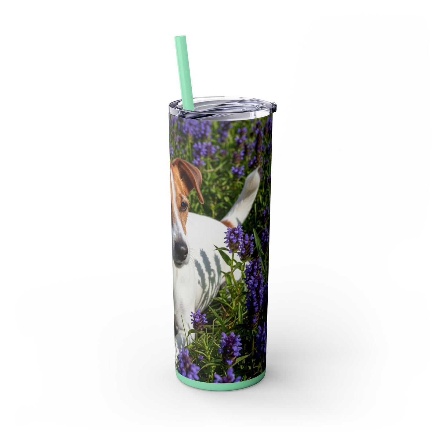 Jack Russell Terrier Tumbler with Straw, 20oz