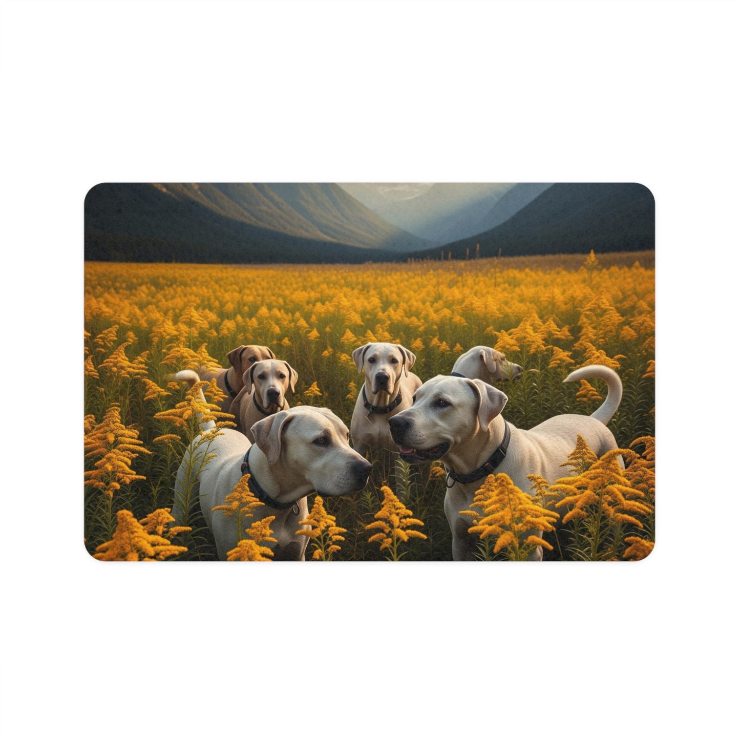 Pet Food Mat (12x18) - Mountain Cur