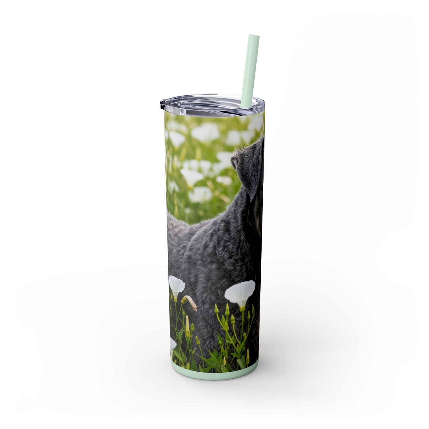 Kerry Blue Terrier Tumbler with Straw, 20oz