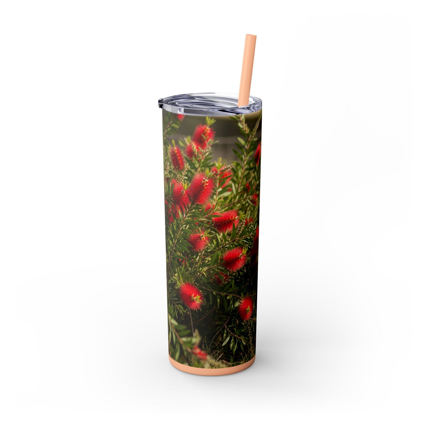 Australian Cattle Dog Skinny Tumbler with Straw, 20oz