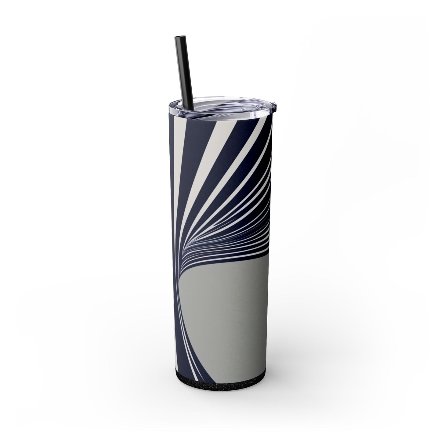 Optical Illusion Skinny Tumbler with Straw, 20oz