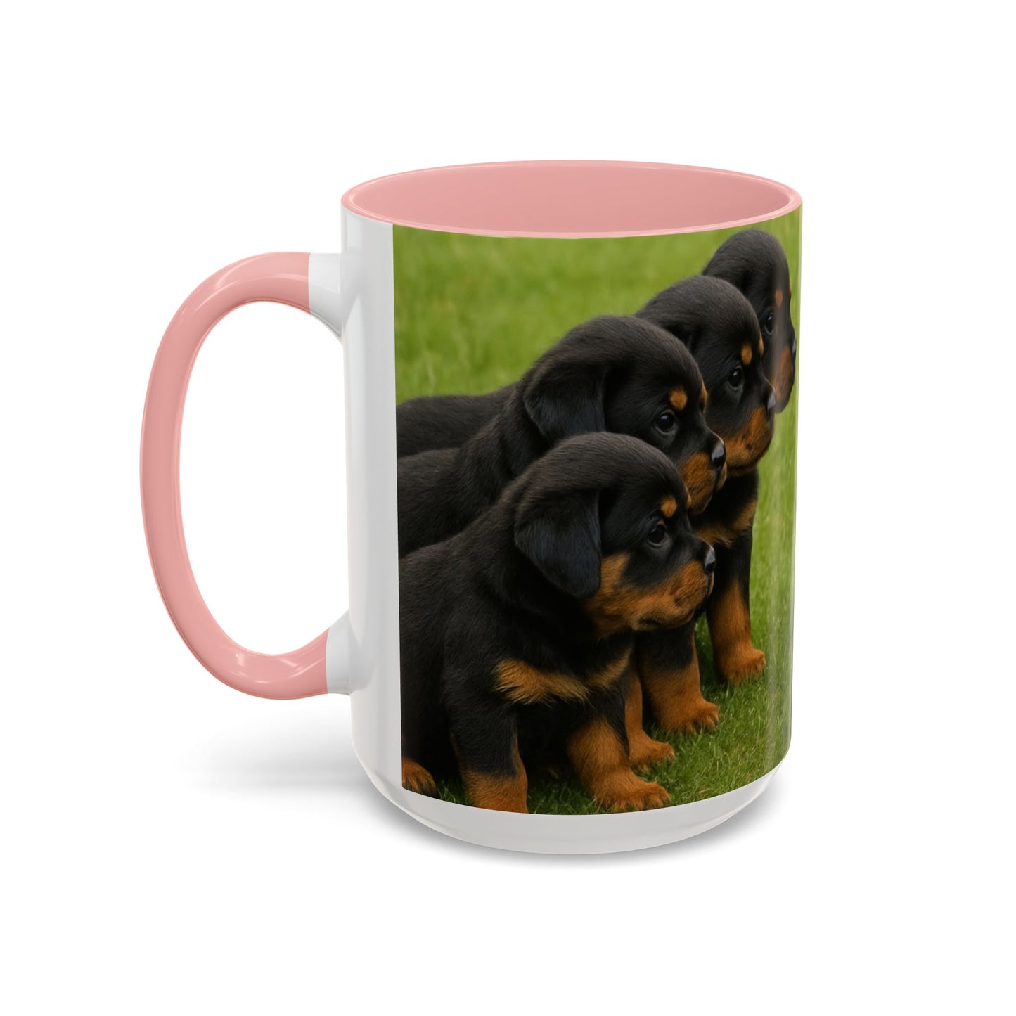 Rottweiler puppies Accent Coffee Mug - Perfect Gift for Dog Lovers