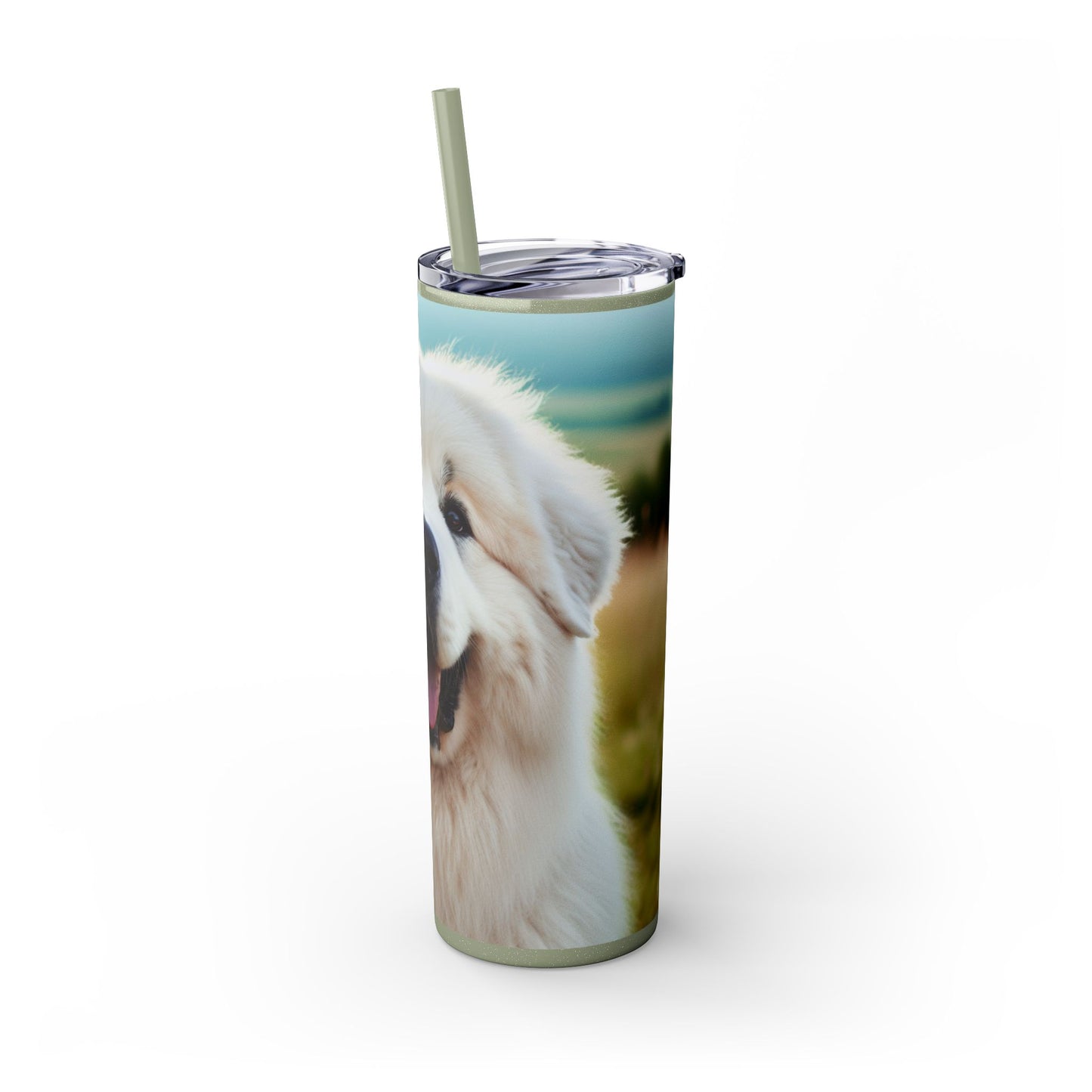 Great Pyrenees Tumbler with Straw, 20oz