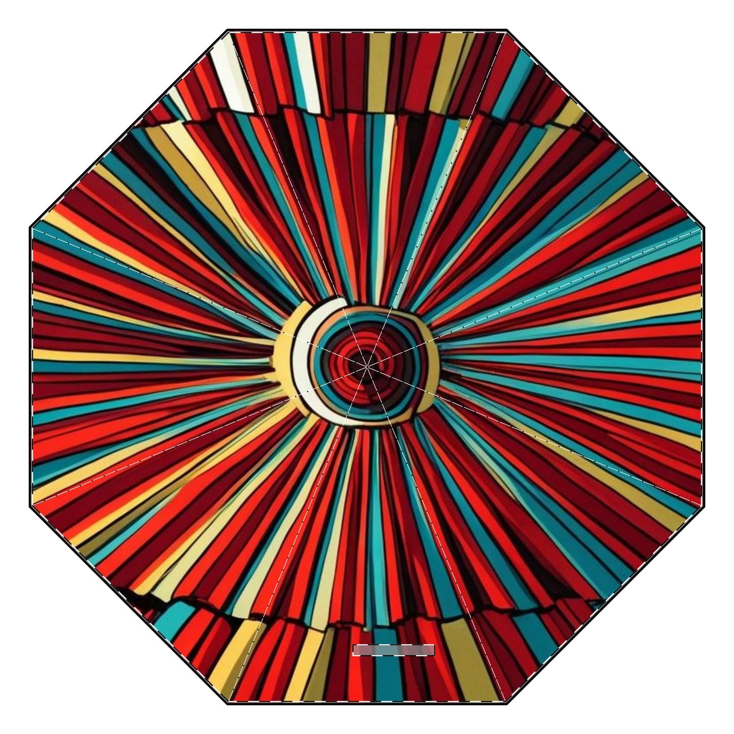 Optical Illusion Semi-Automatic Foldable Umbrella