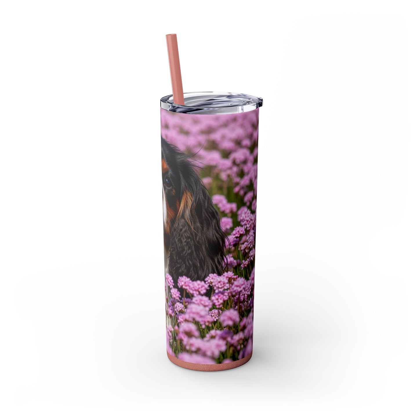 King Charles Spaniel Tumbler with Straw, 20oz