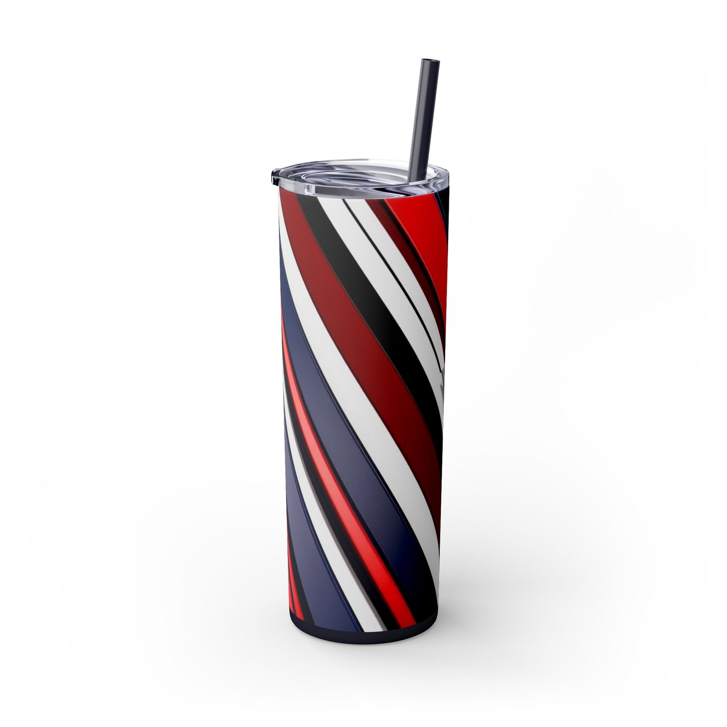 Optical Illusion Skinny Tumbler with Straw, 20oz
