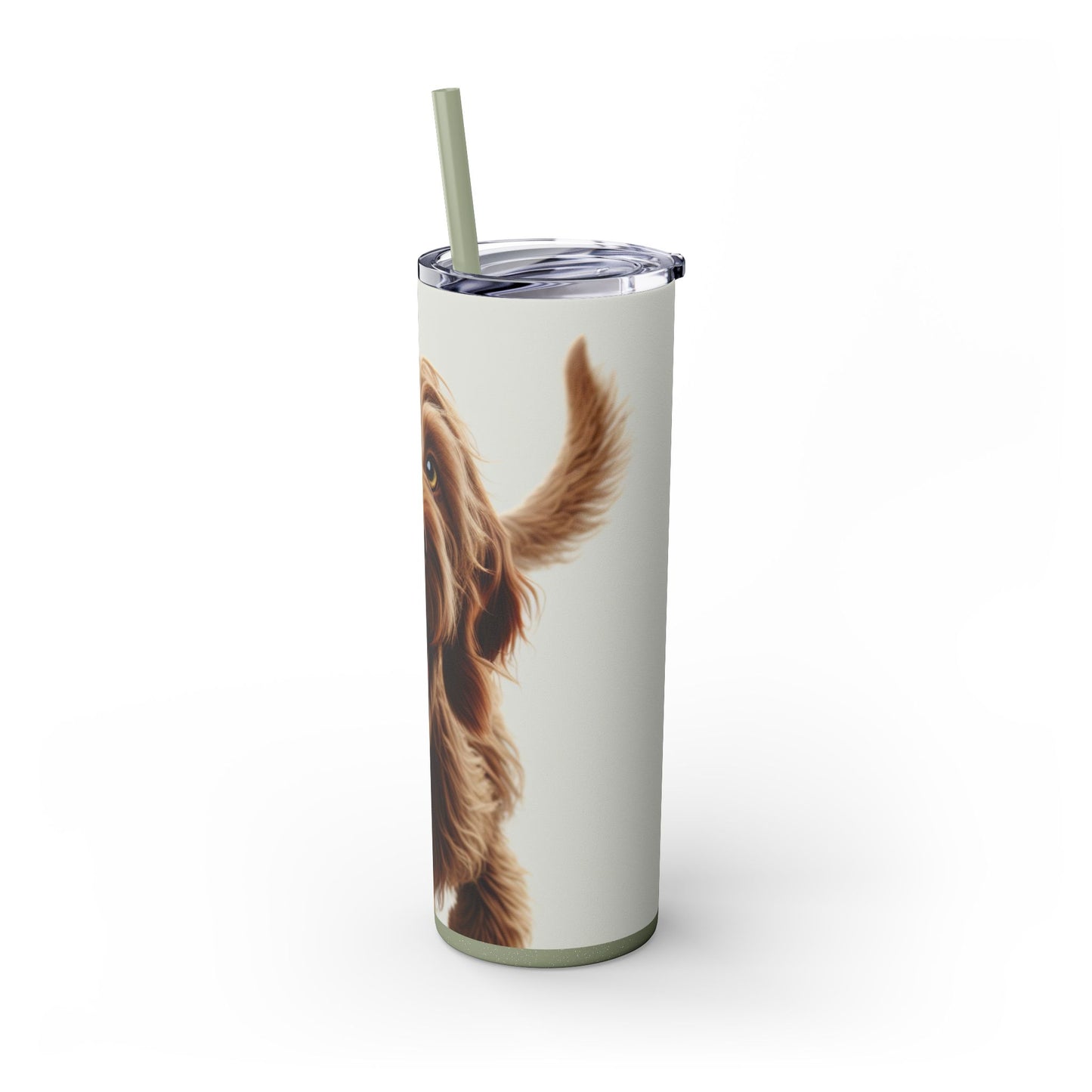 Italian Spinone Tumbler with Straw, 20oz