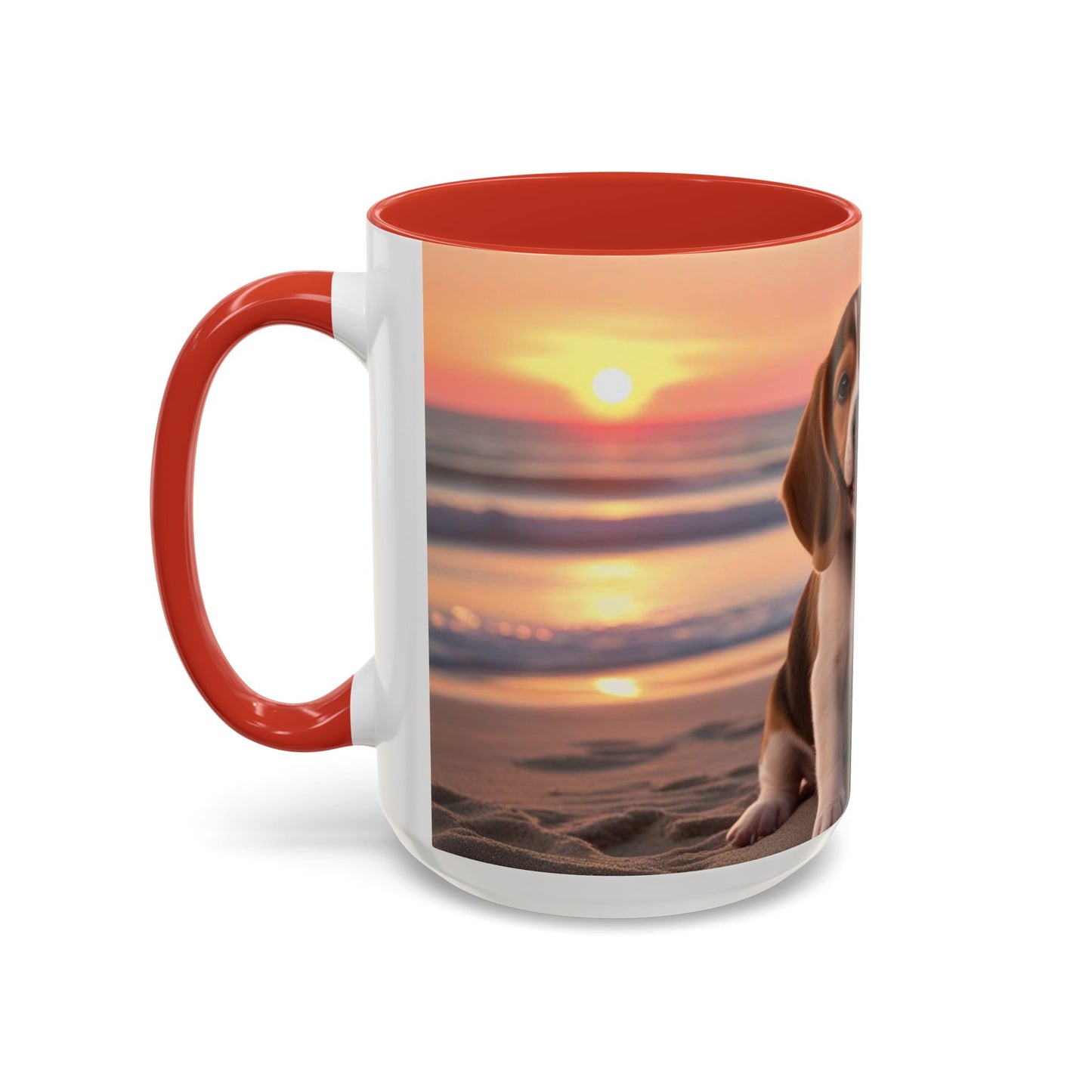 Beagle Love Accent Coffee Mug - Perfect Gift for Dog Lovers