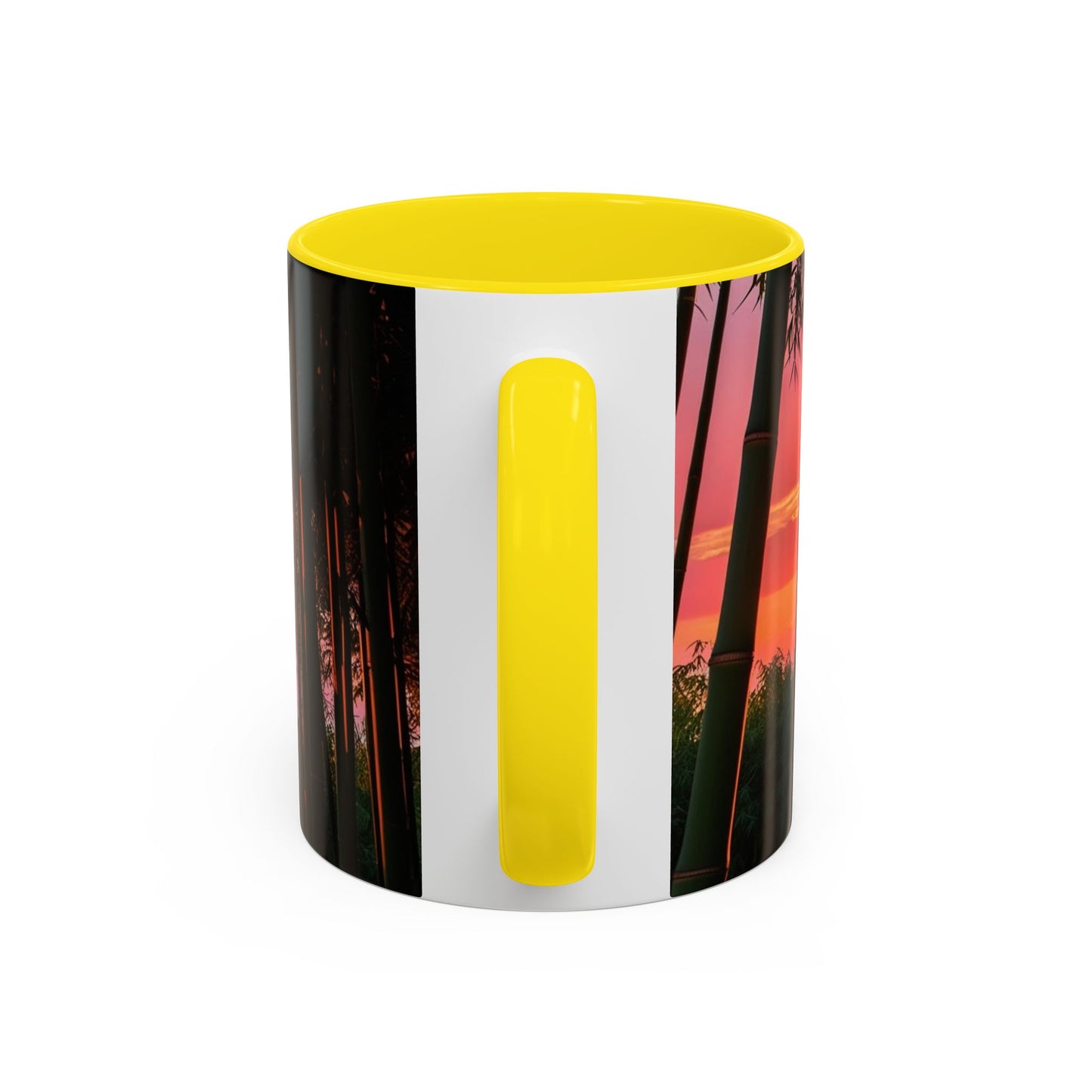 Bamboo Forest Sunrise Accent Coffee Mug - Perfect Gift for Dog Lovers