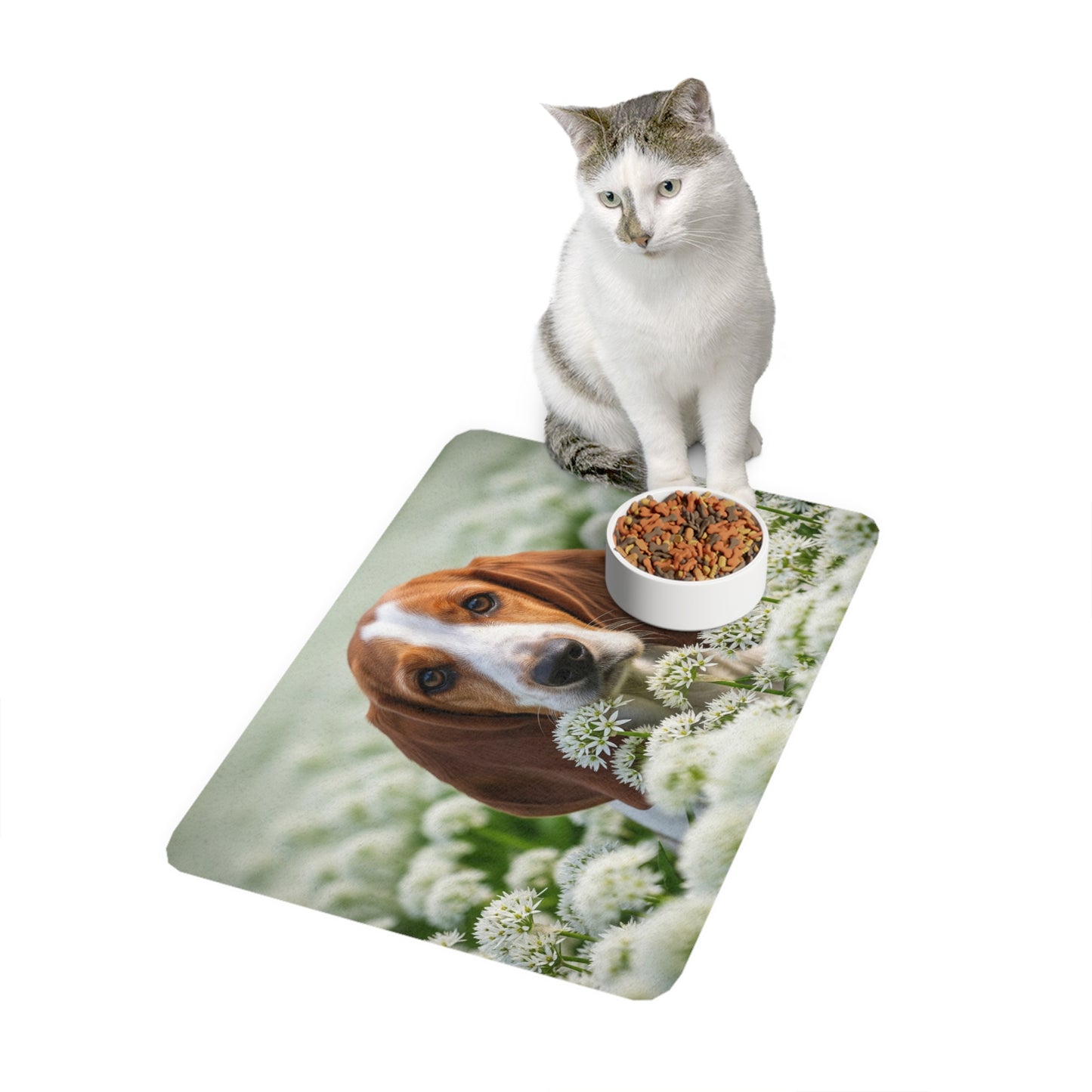 Pet Food Mat (12x18) - Petit Basset Griffon Vendeen