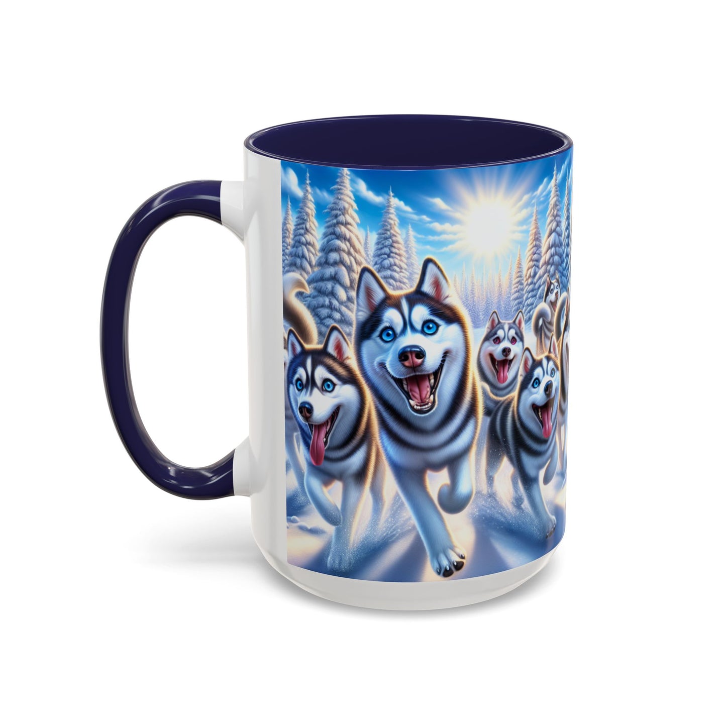 Siberian Husky Accent Coffee Mug - Perfect Gift for Dog Lovers