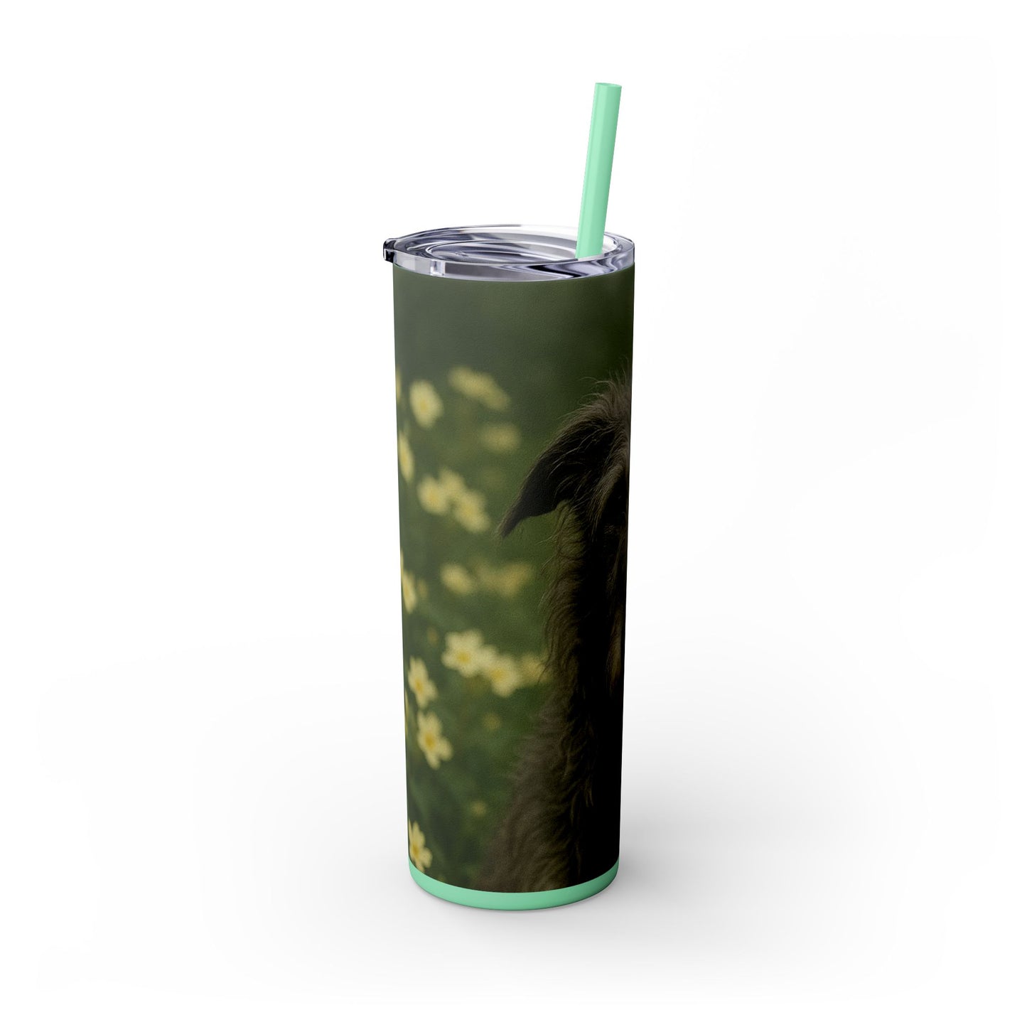 Scottish Deerhound Tumbler with Straw, 20oz
