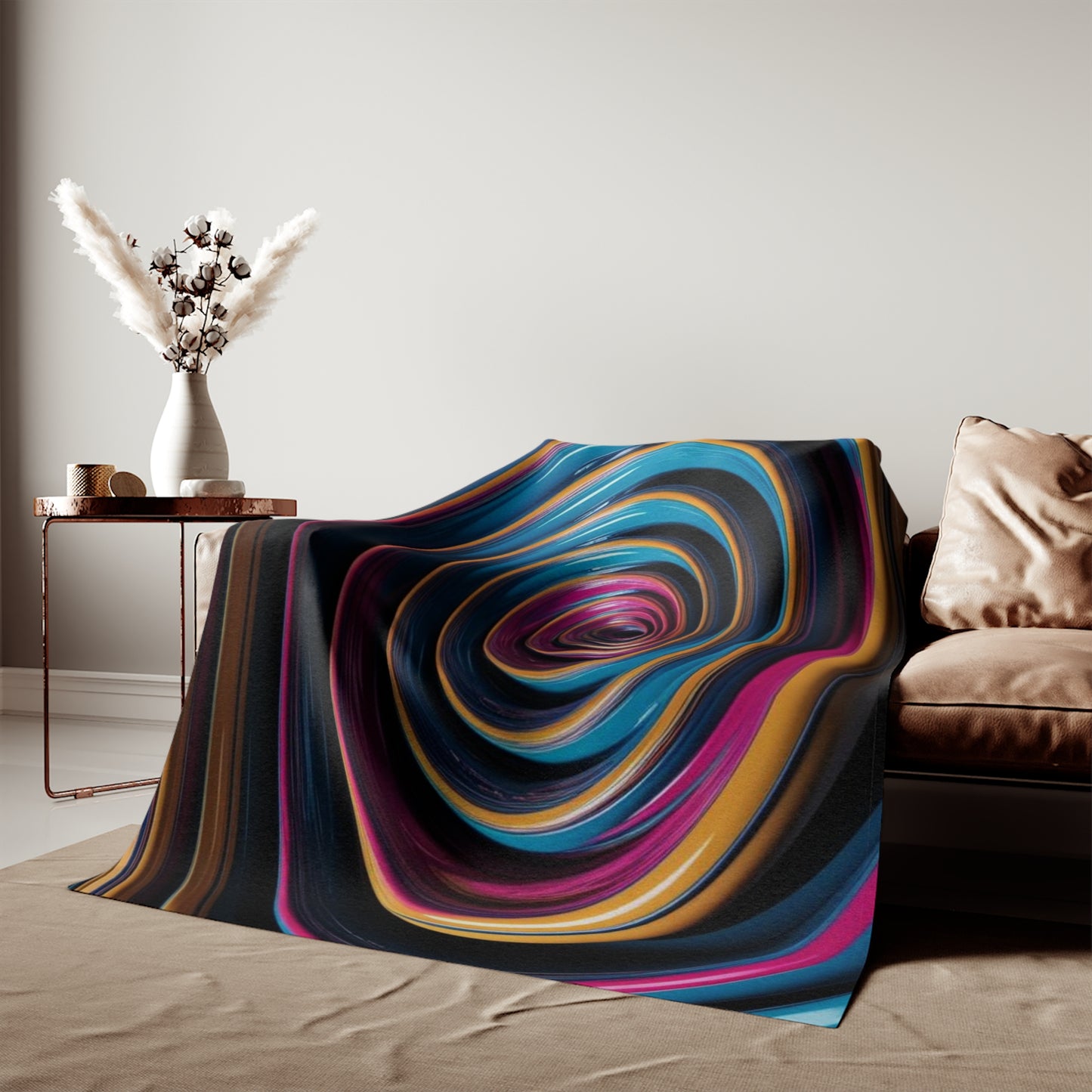 Optical Illusion Sweatshirt Blanket