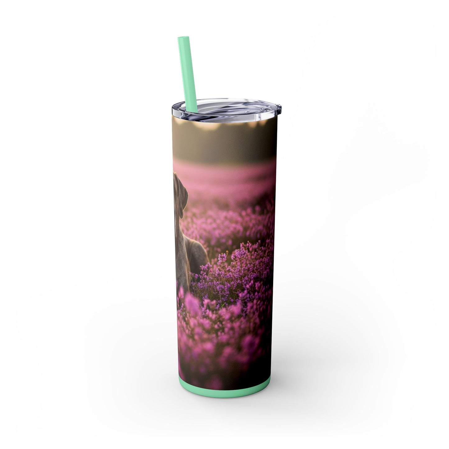 Great Dane Skinny Tumbler with Straw, 20oz