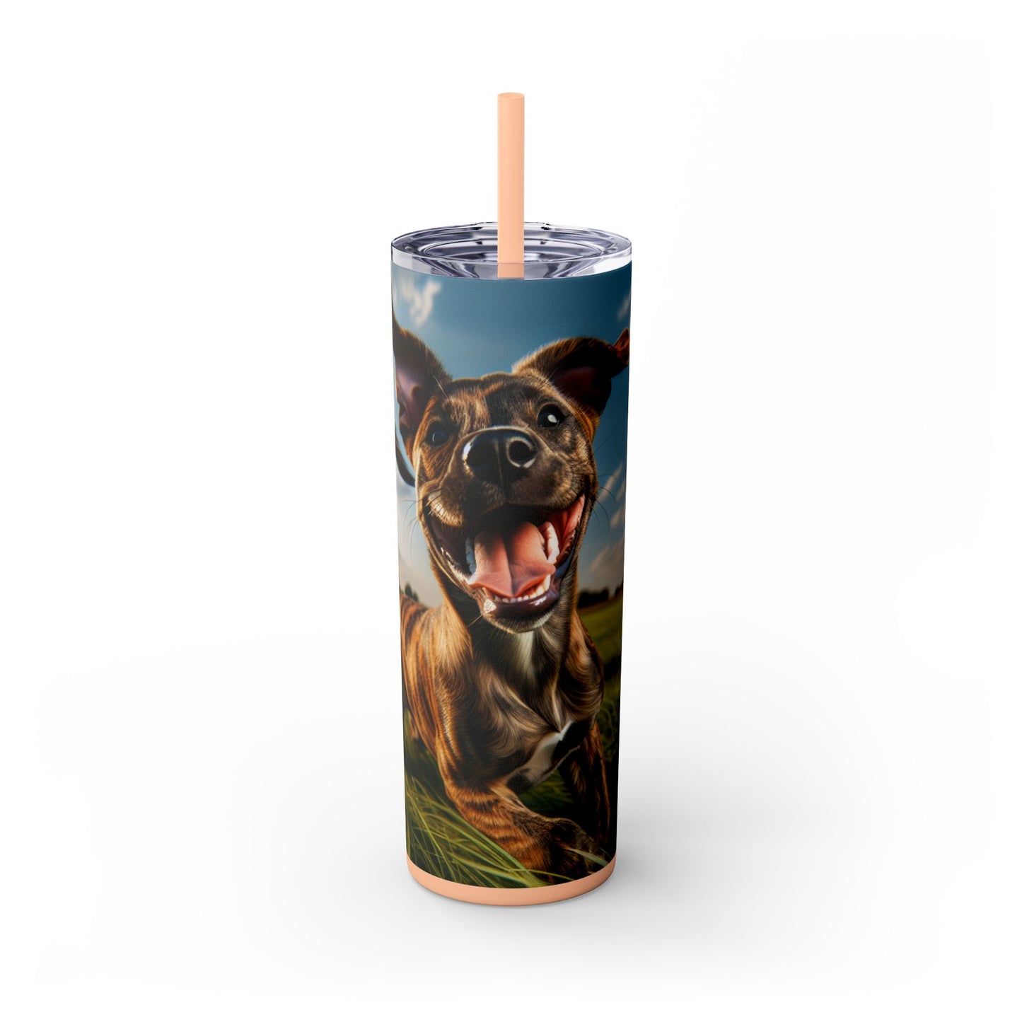 Treeing Tennessee Brindle Tumbler with Straw, 20oz