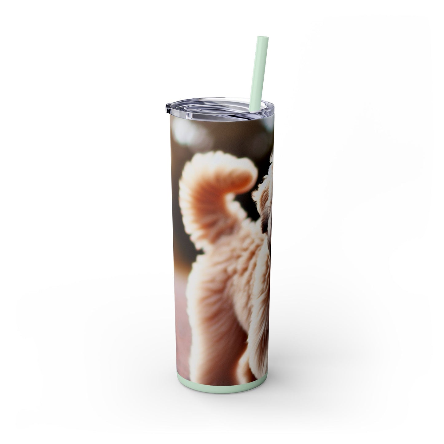 Soft Coated Wheaten Terrier Skinny Tumbler with Straw, 20oz