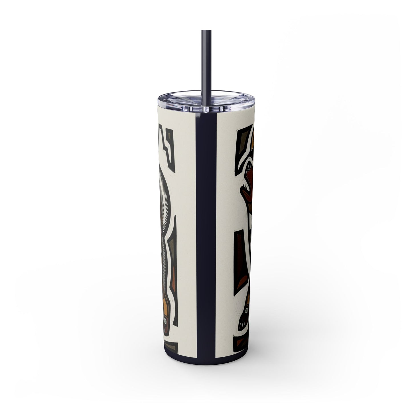 Canadian Eskimo Dog Tumbler with Straw, 20oz