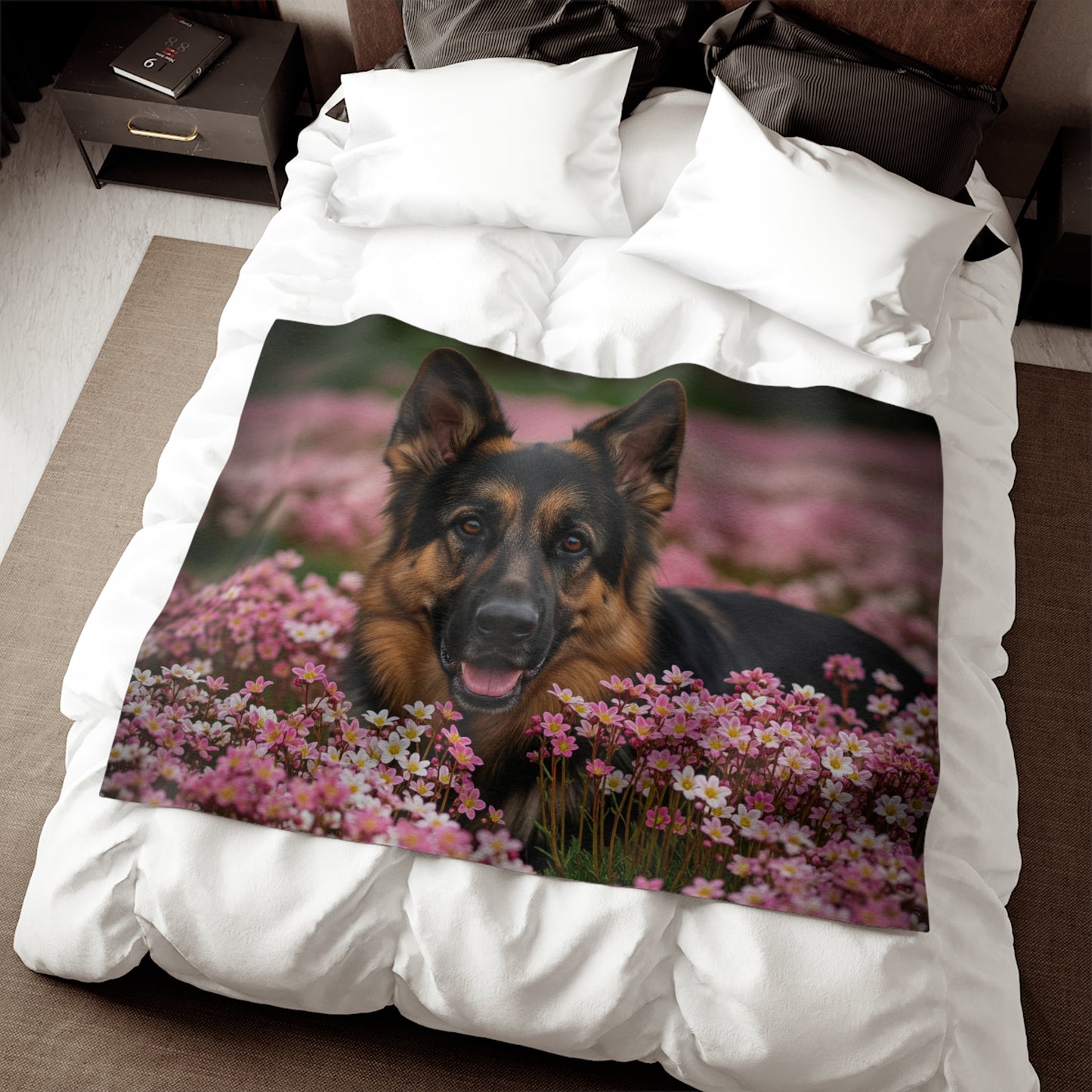 German Shepherd Sweatshirt Blanket