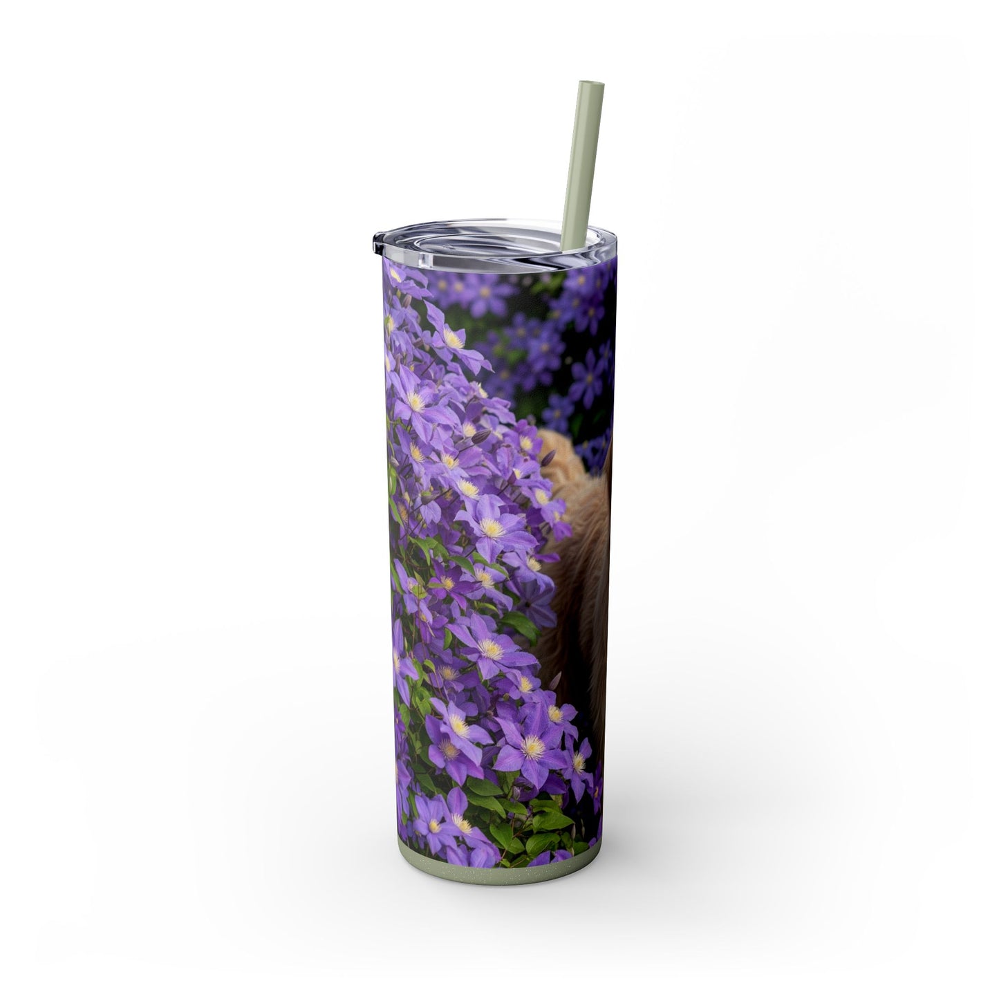 Berger Picard Skinny Tumbler with Straw, 20oz