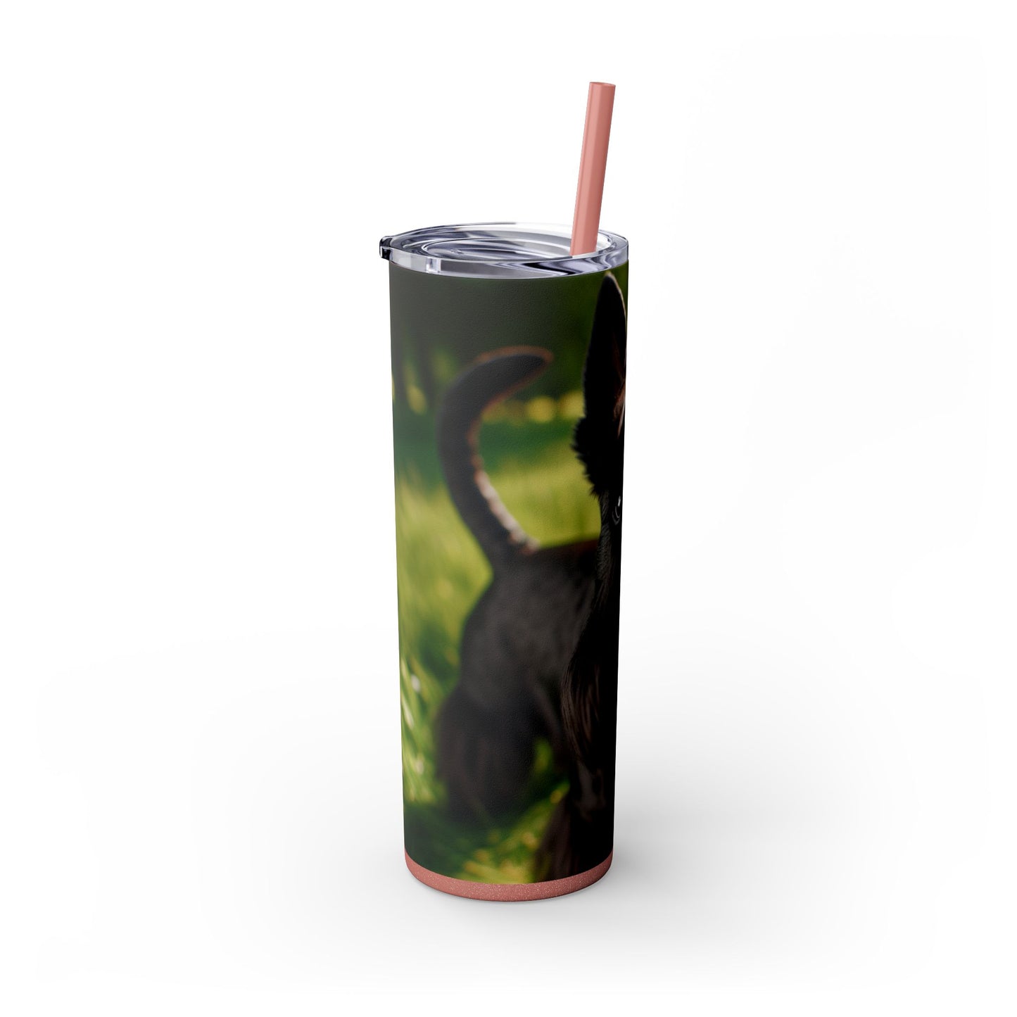 Scottish Terrier Skinny Tumbler with Straw, 20oz