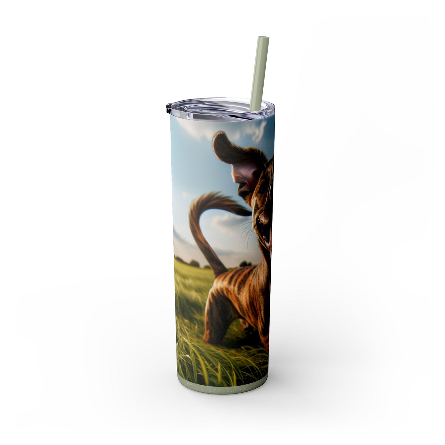 Treeing Tennessee Brindle Tumbler with Straw, 20oz