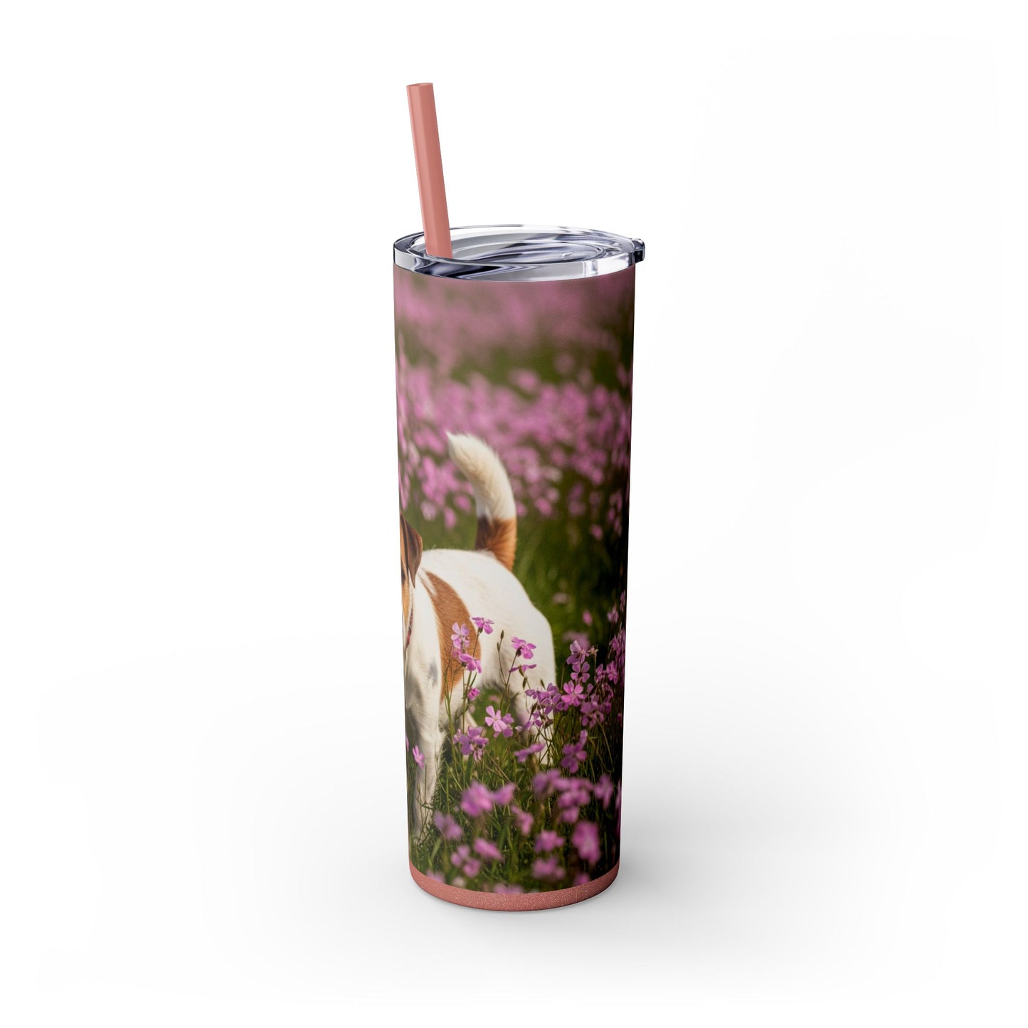 Parson Russell Terrier Skinny Tumbler with Straw, 20oz