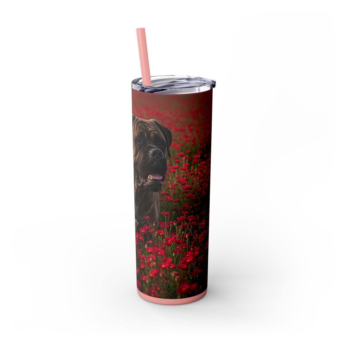 Bullmastiff Tumbler with Straw, 20oz
