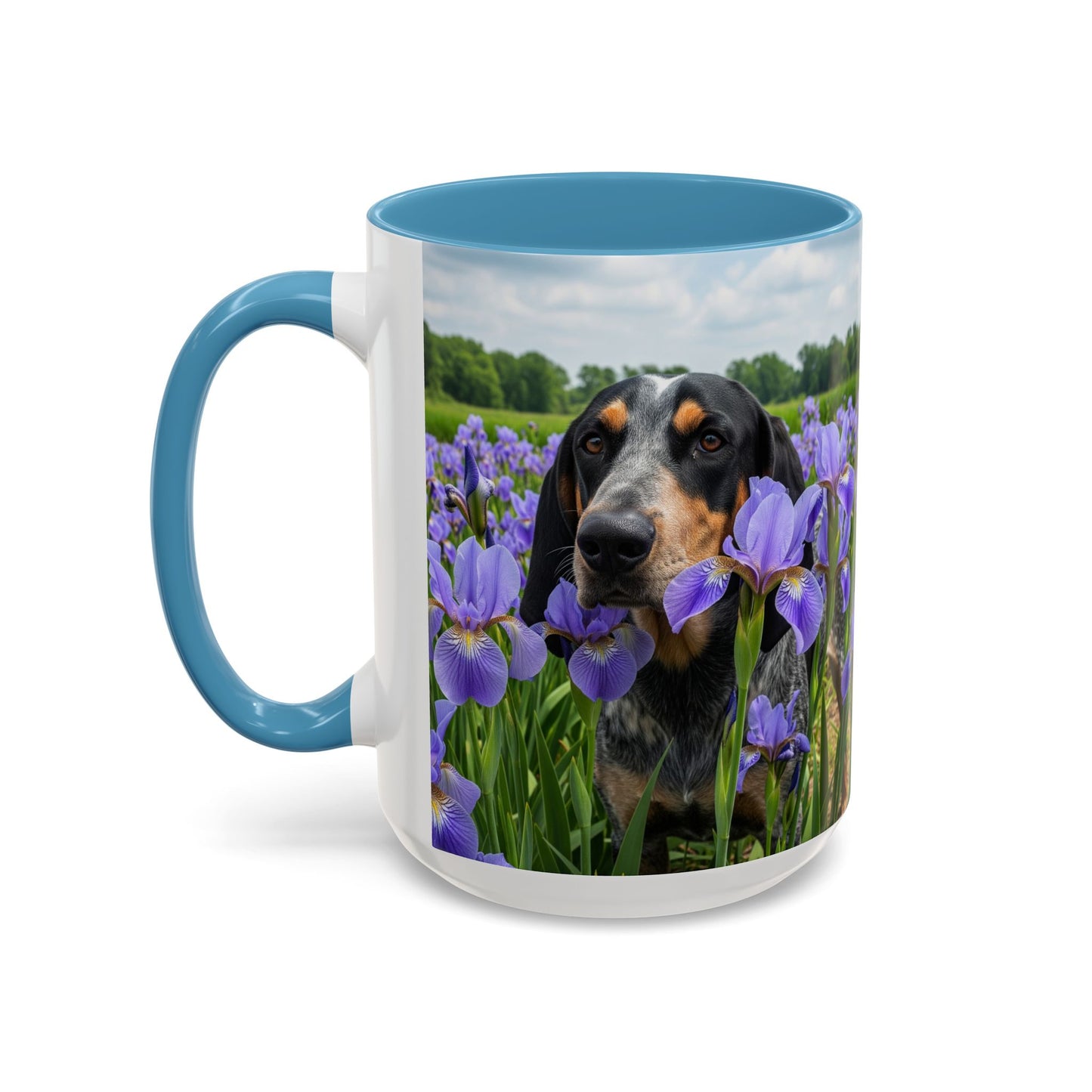 Bluetick Coonhound Accent Coffee Mug - Perfect Gift for Dog Lovers